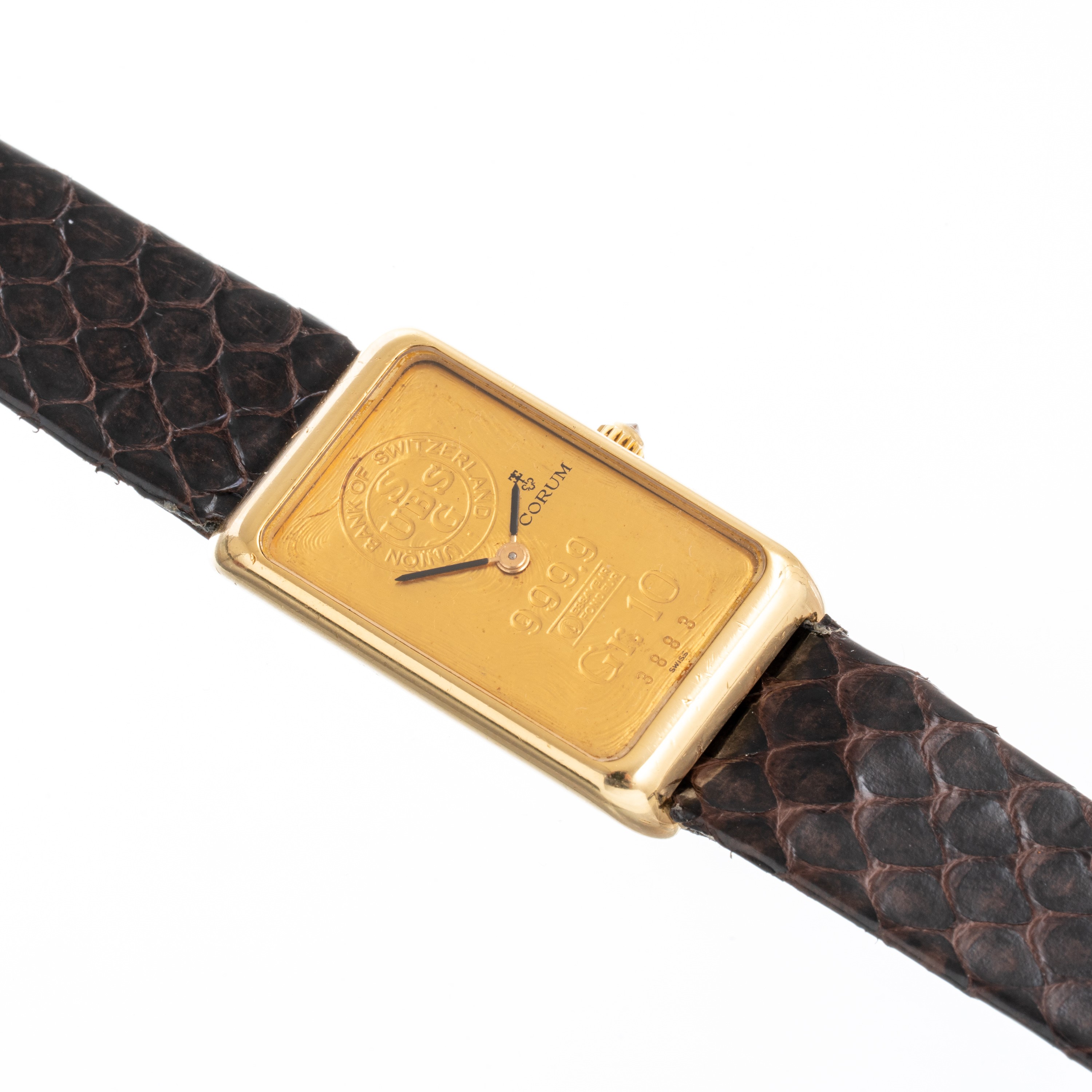 Corum - Lingotto 10g — Orologio solo tempo con lingotto in oro 24kt, carica manuale, calibro 846
