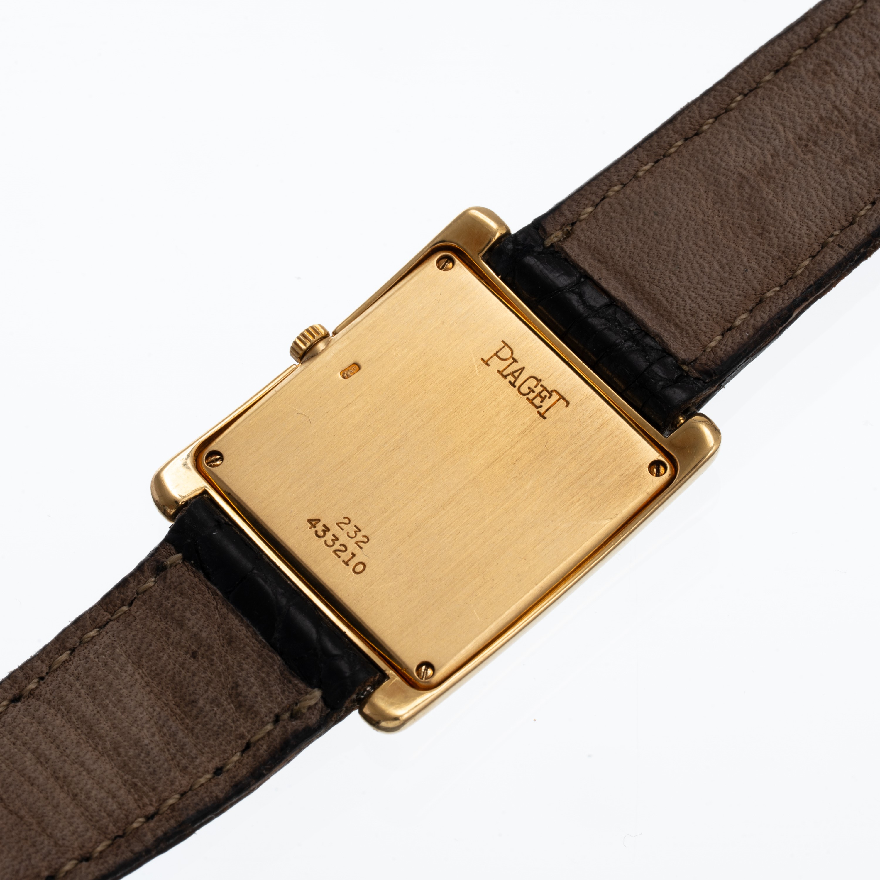 Piaget - Tank 232, orologio solo tempo a carica manuale in oro giallo 18 kt