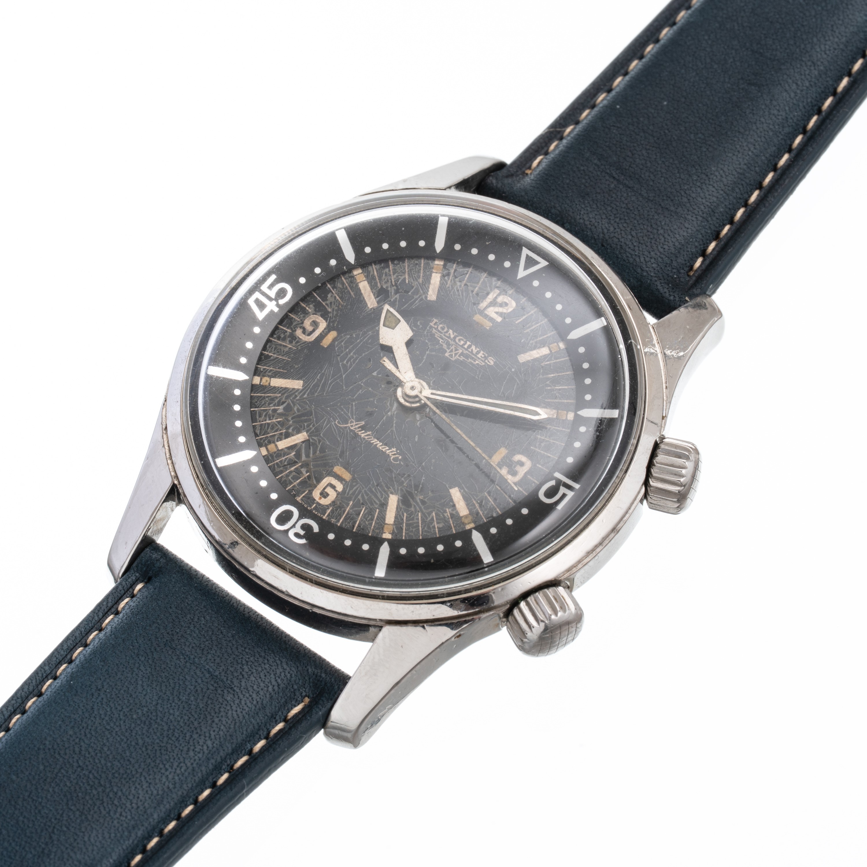 Longines - Diver 1967 (Ref. 7494-2) — Orologio subacqueo automatico in acciaio con ghiera interna...