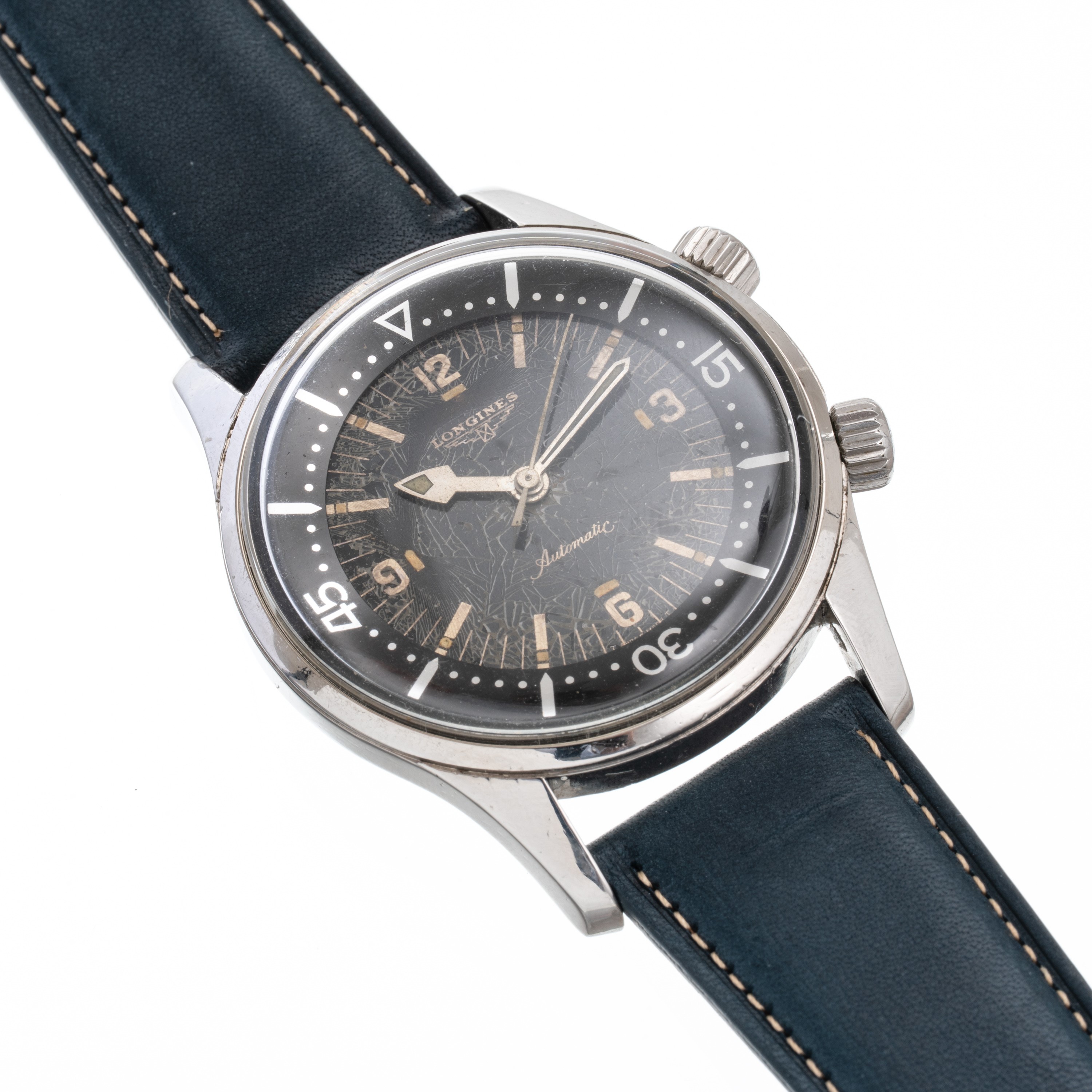 Longines - Diver 1967 (Ref. 7494-2) — Orologio subacqueo automatico in acciaio con ghiera interna...