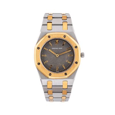 Royal Oak Lady 56271SA, orologio solo tempo al quarzo in acciaio e oro giallo 18 kt