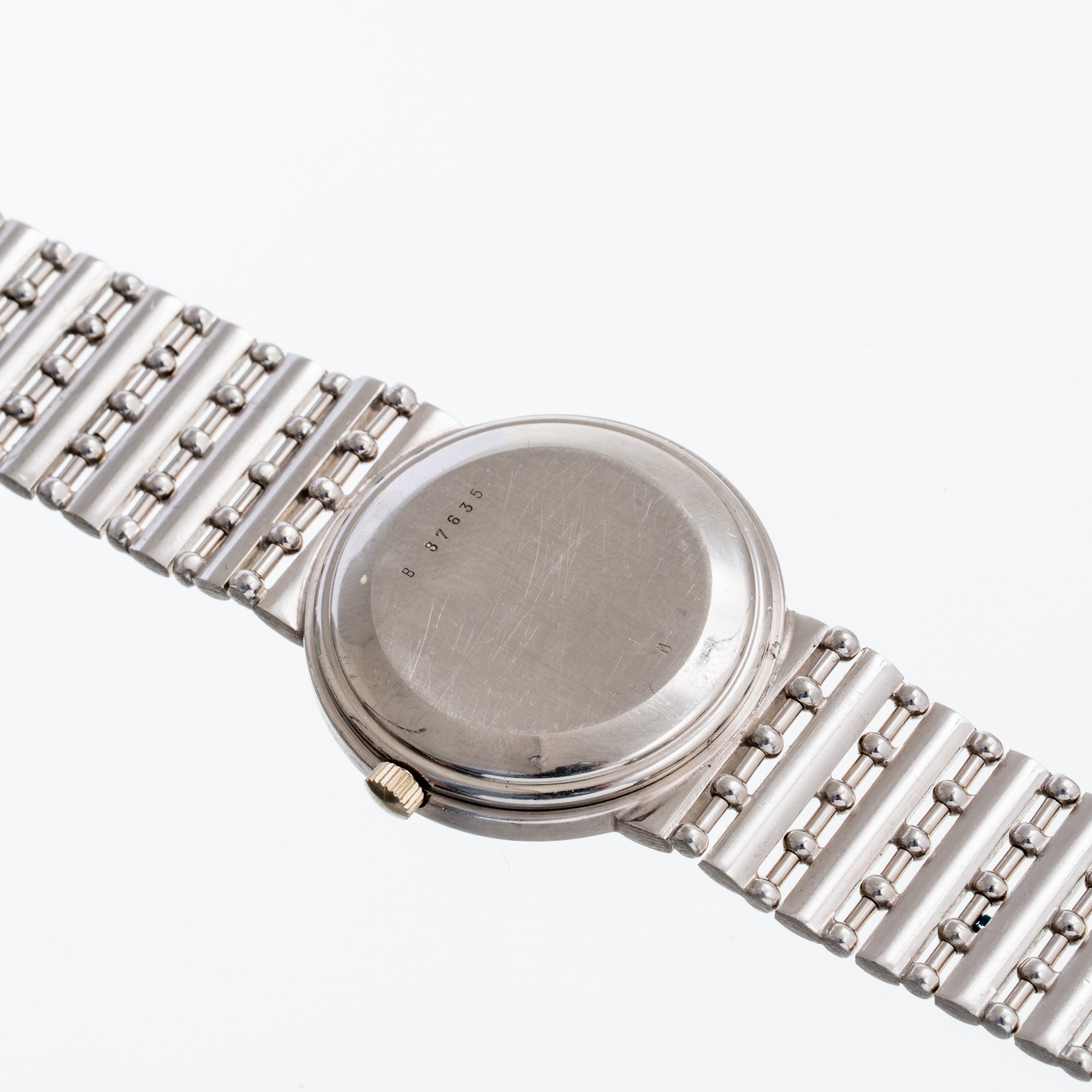 Audemars Piguet - Day Date, orologio automatico in platino con quadrante blu e bracciale integrat...