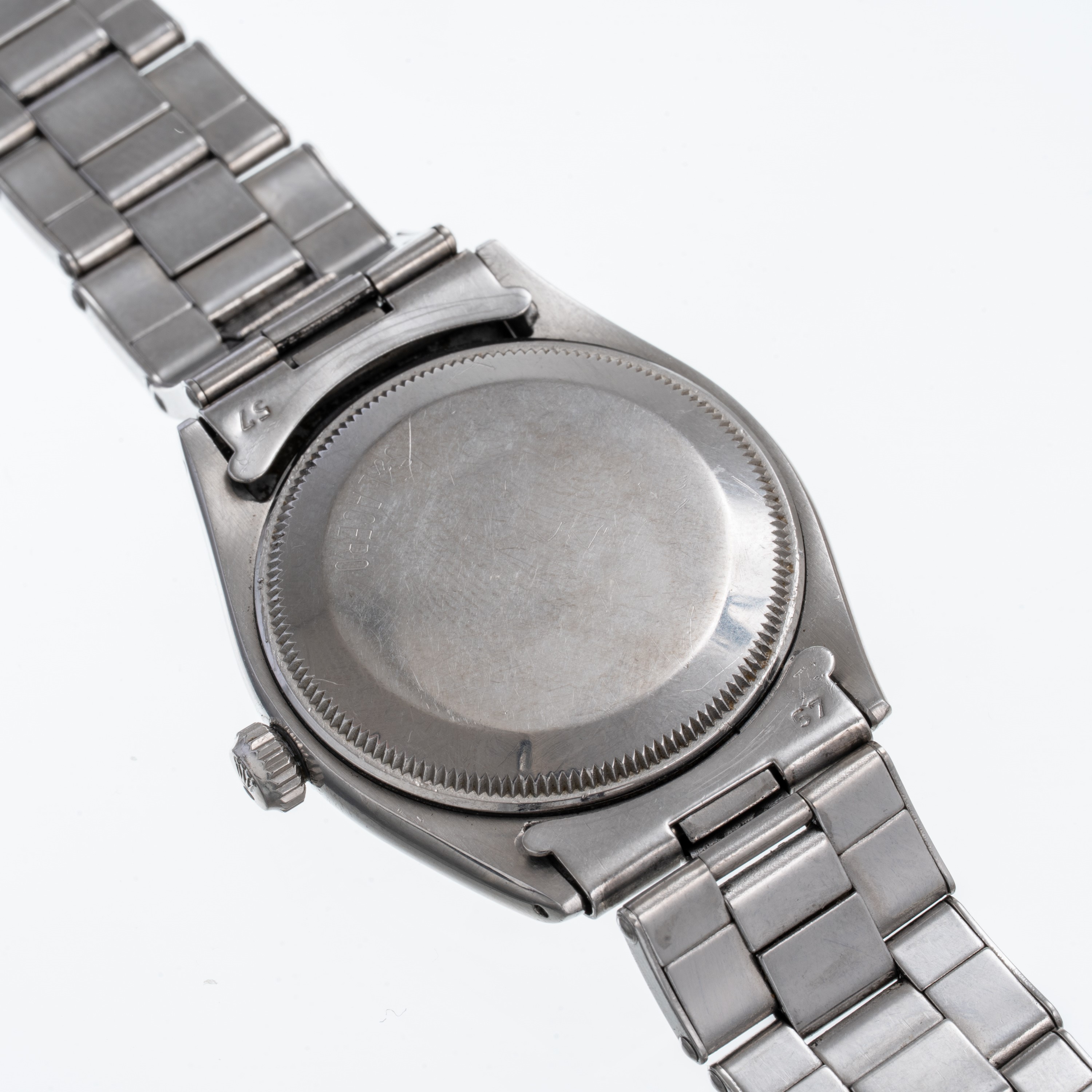 Rolex - Oyster Perpetual 6565 (1957) – orologio da polso in acciaio con quadrante crema “Serpico ...