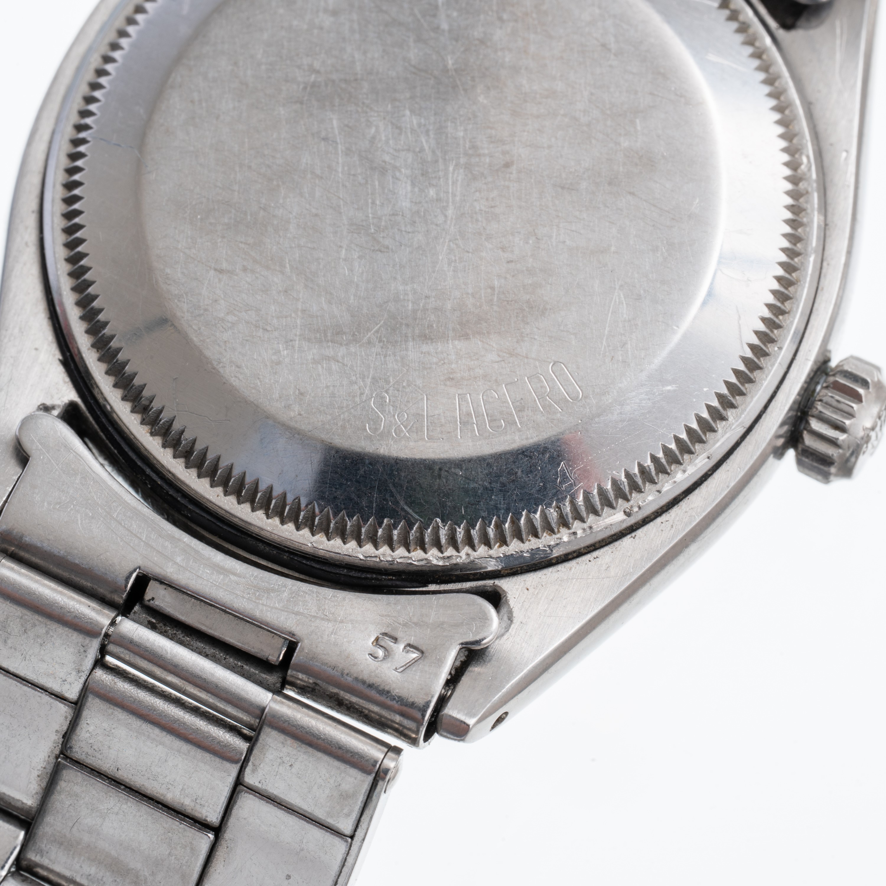 Rolex - Oyster Perpetual 6565 (1957) – orologio da polso in acciaio con quadrante crema “Serpico ...