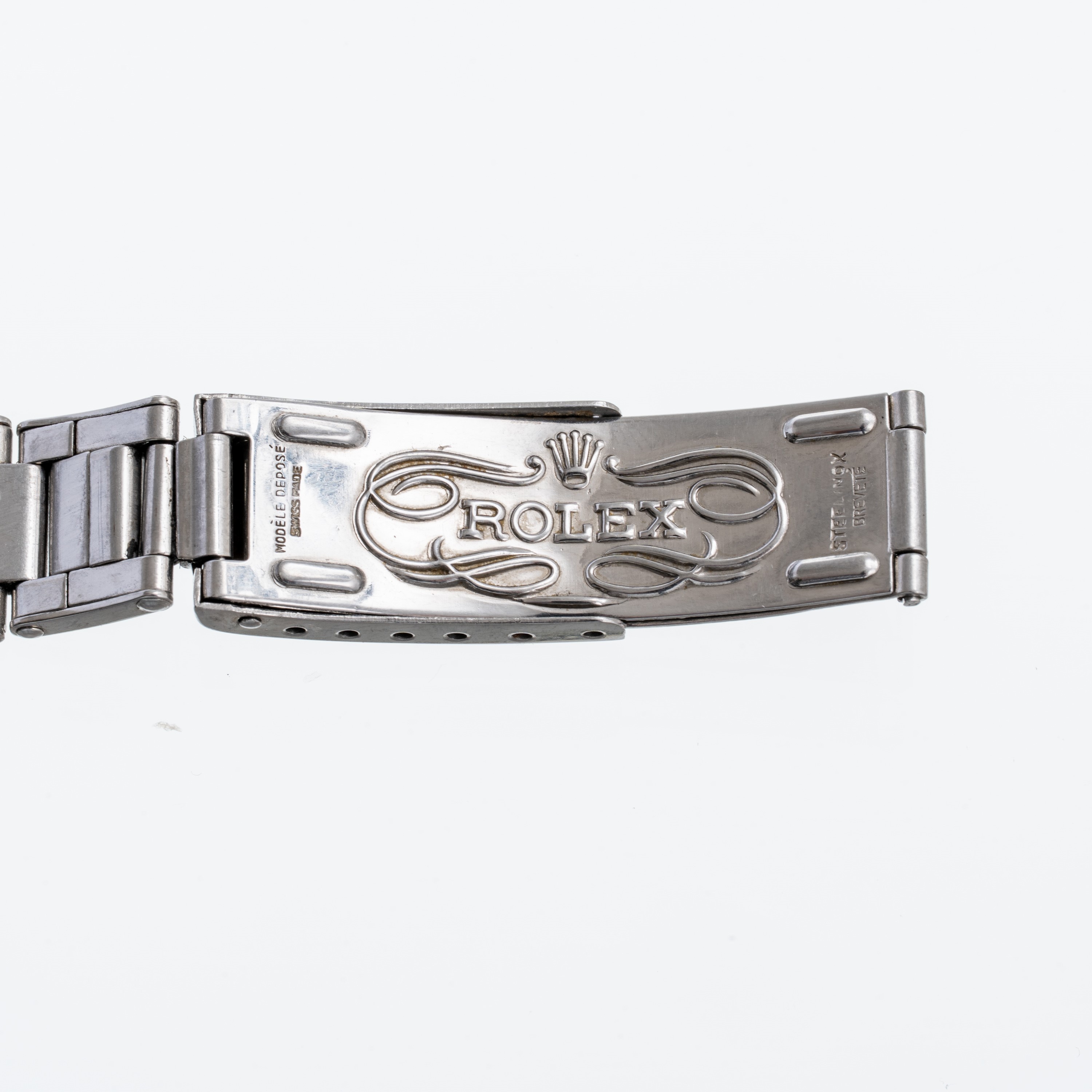 Rolex - Oyster Perpetual 6565 (1957) – orologio da polso in acciaio con quadrante crema “Serpico ...