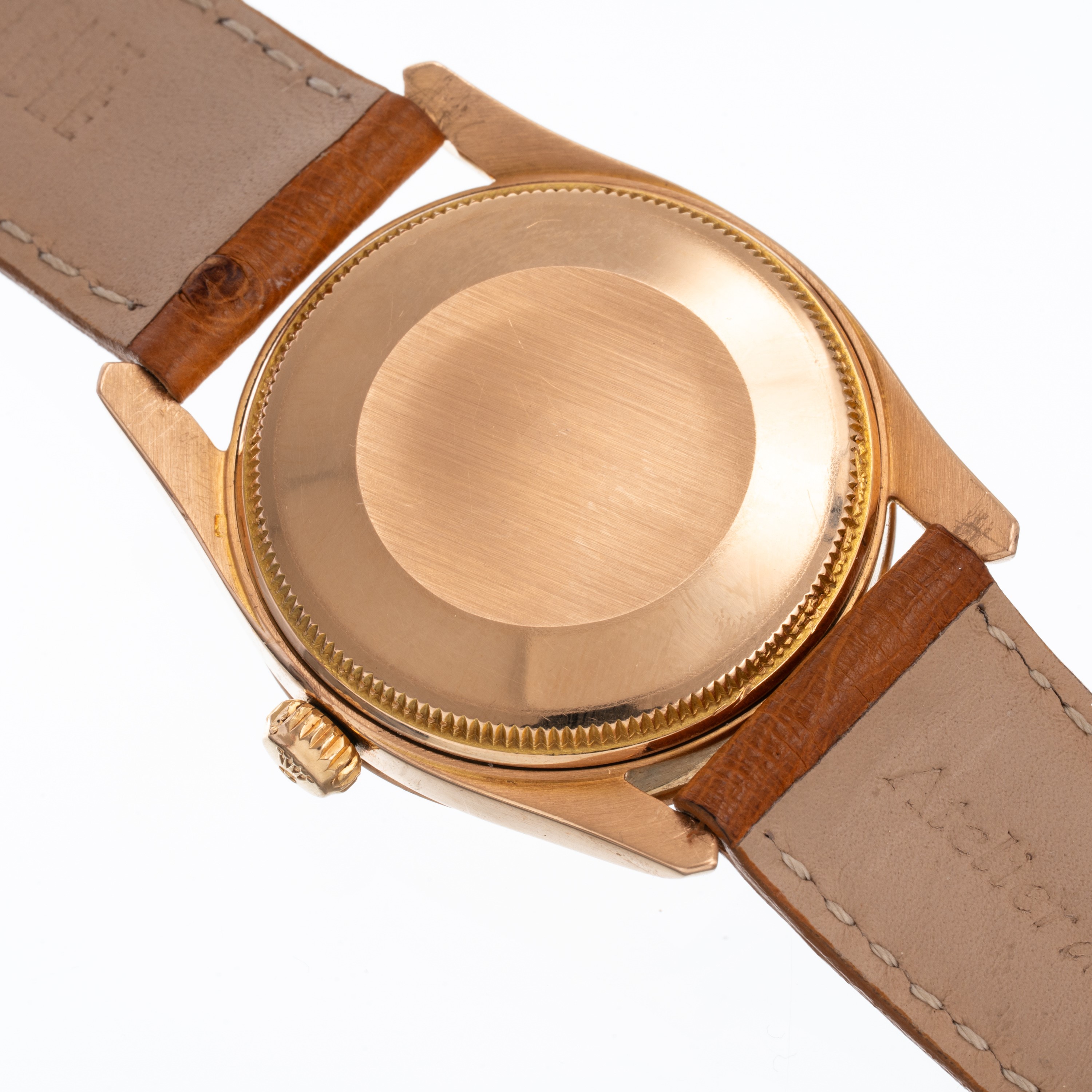 Rolex - Oyster Perpetual 6290, orologio solo tempo automatico in oro rosa 18 kt con quadrante a n...