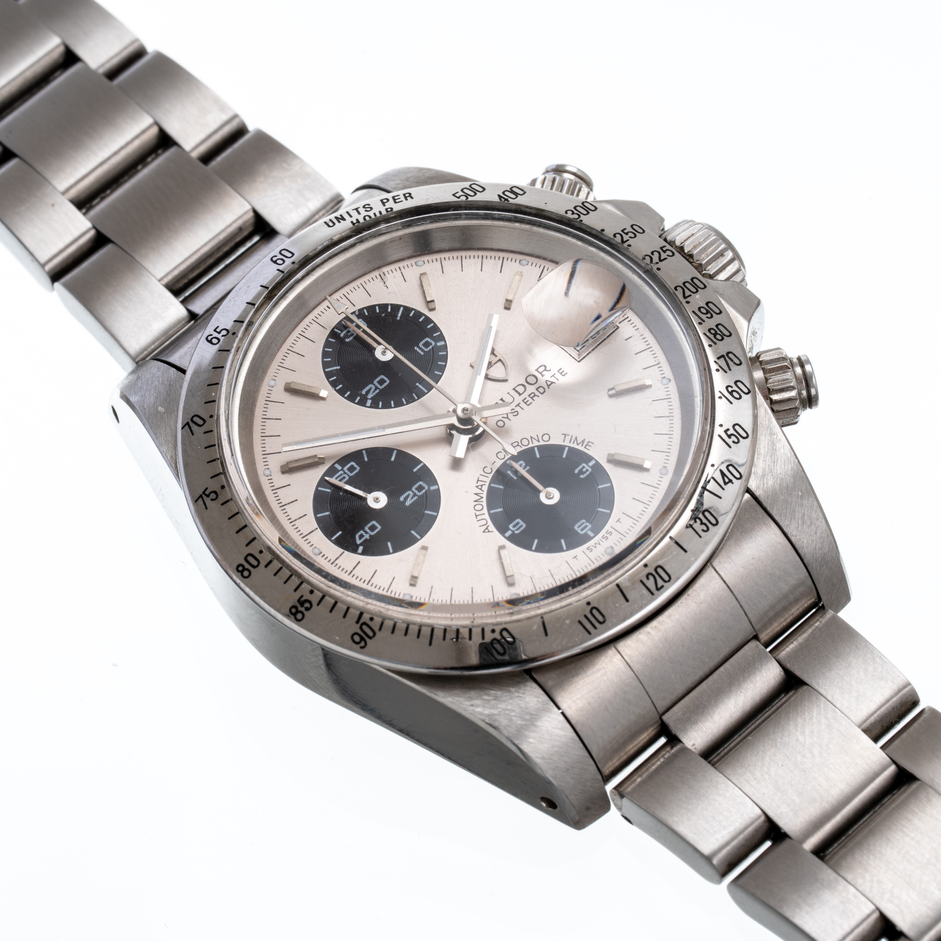 Tudor - Big Block 79160 cronografo a carica automatica in acciaio con quadrante grigio