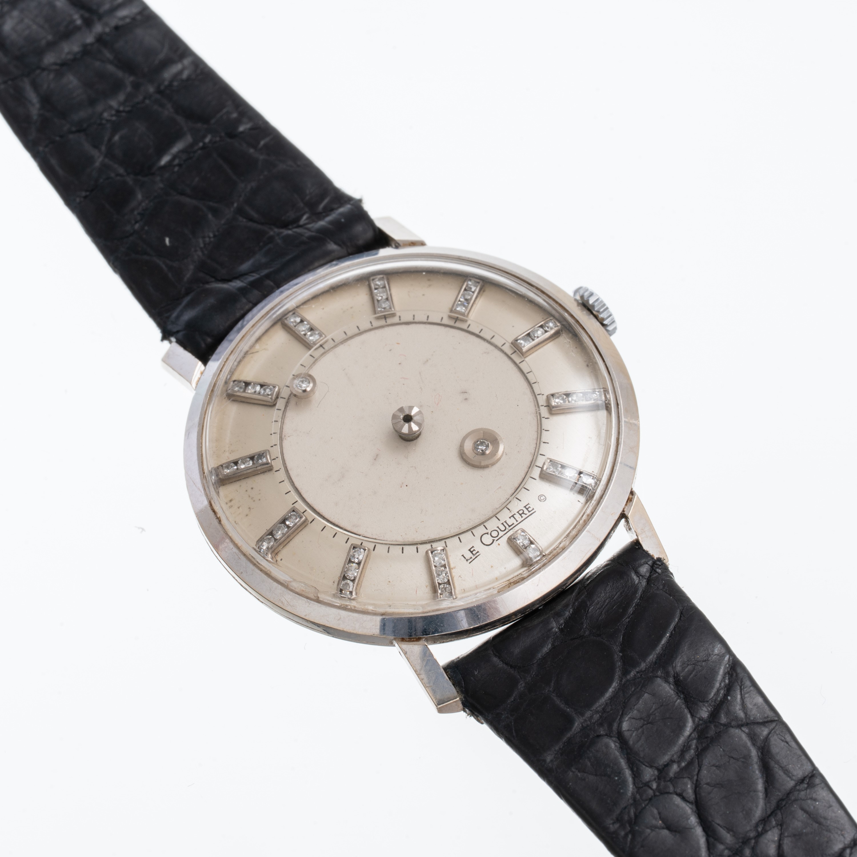 Le Coultre - Mystery, orologio da polso a carica manuale in oro bianco 14 kt