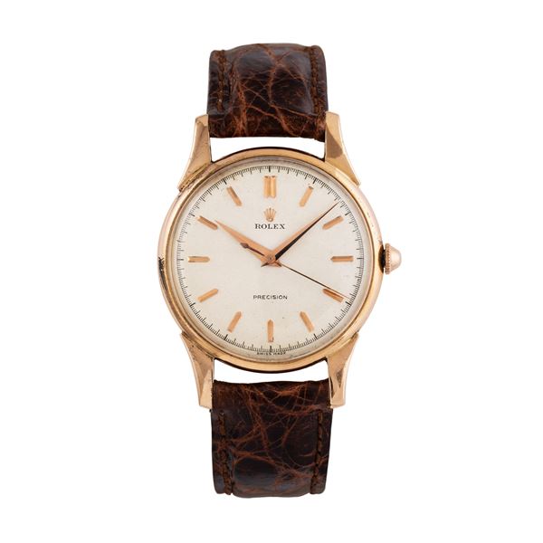 ROLEX - ROLEX - PRECISION OROLOGIO SOLO TEMPO A CARICA MANUALE IN ORO ROSA 18KT E SECONDI CENTRALI