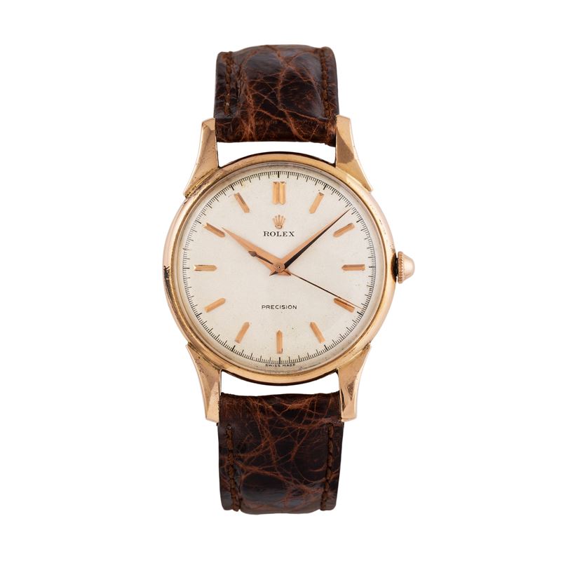 Rolex - Precision 4411, orologio da polso in oro rosa 18 kt con carica manuale