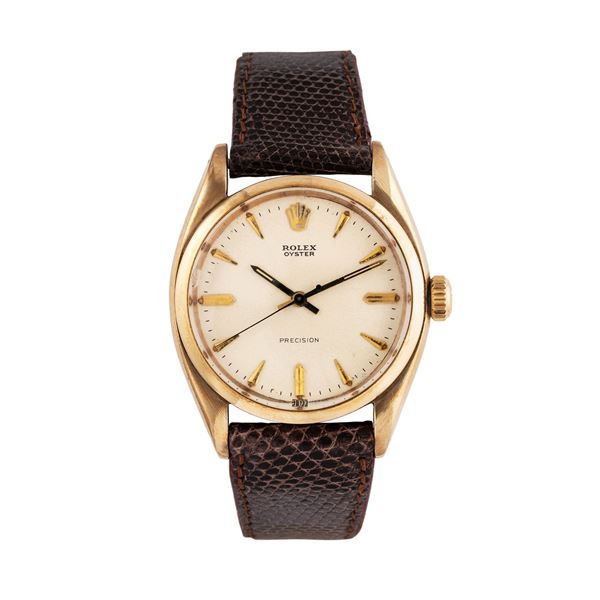 ROLEX - ROLEX - OYSTER PRECISION OROLOGIO SOLO TEMPO A CARICA MANUALE IN ORO GIALLO 9KT CON QUADRANTE BIANCO