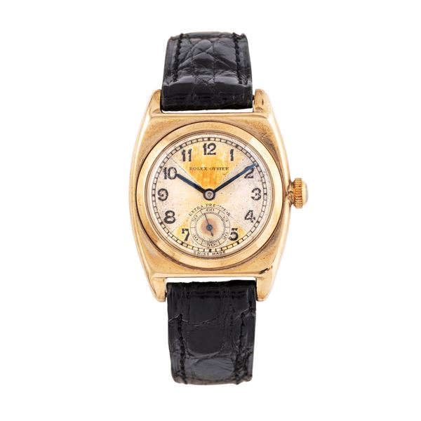 ROLEX - ROLEX - OYSTER EXTRA PRECISION OROLOGIO SOLO TEMPO A CARICA MANUALE IN ORO GIALLO 9KT CON QUADRANTE A SETTORI