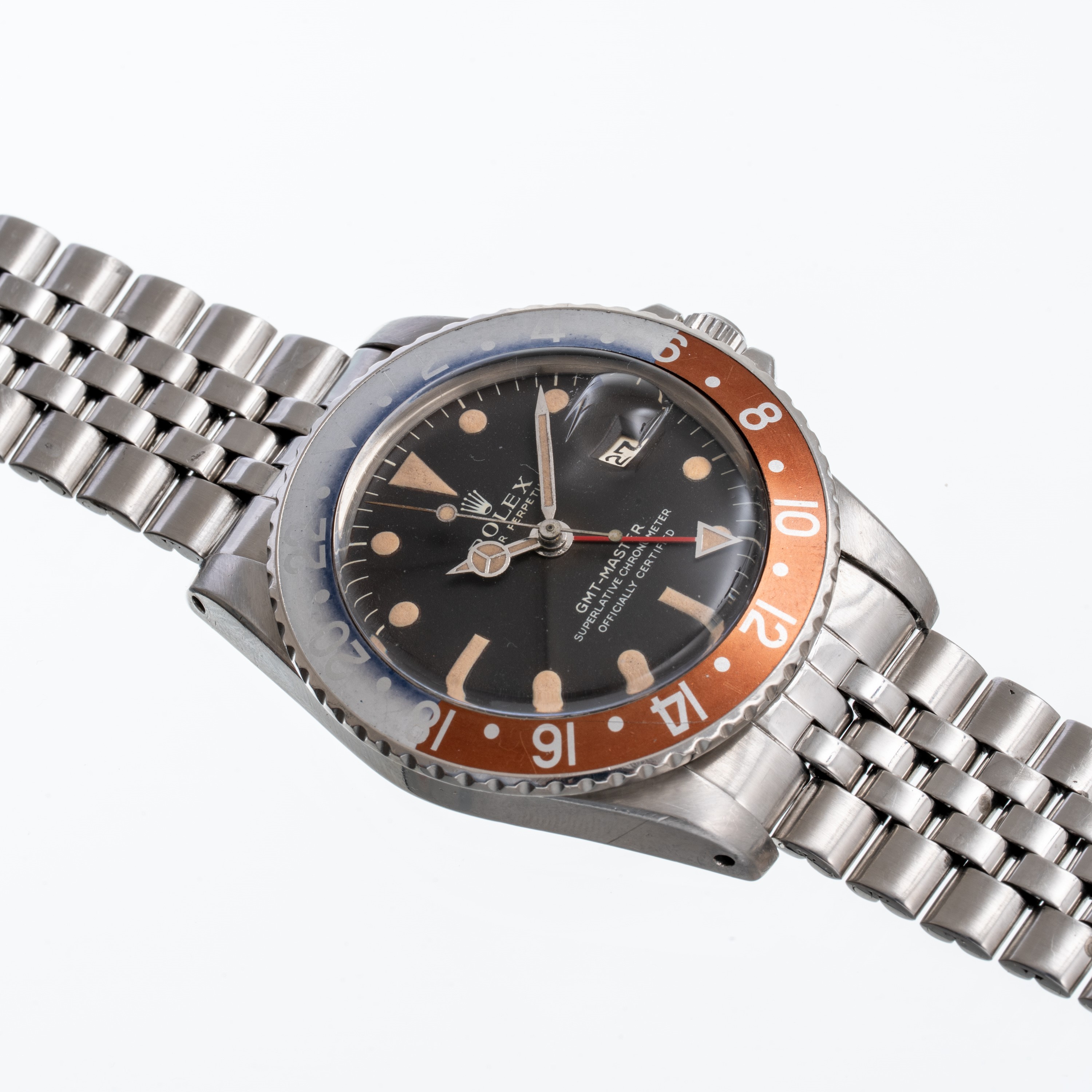 Rolex - GMT-Master 1675 “Long E”, orologio GMT a carica automatica con quadrante tropicale marron...