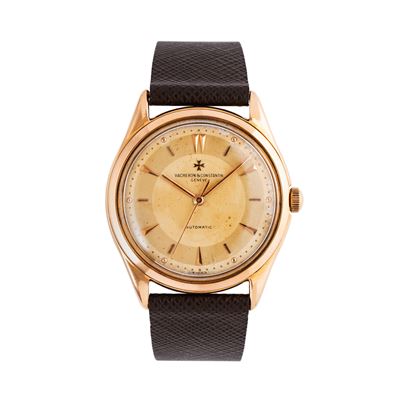 Calatrava orologio solo tempo automatico in oro rosa 18 kt con quadrante bitonale