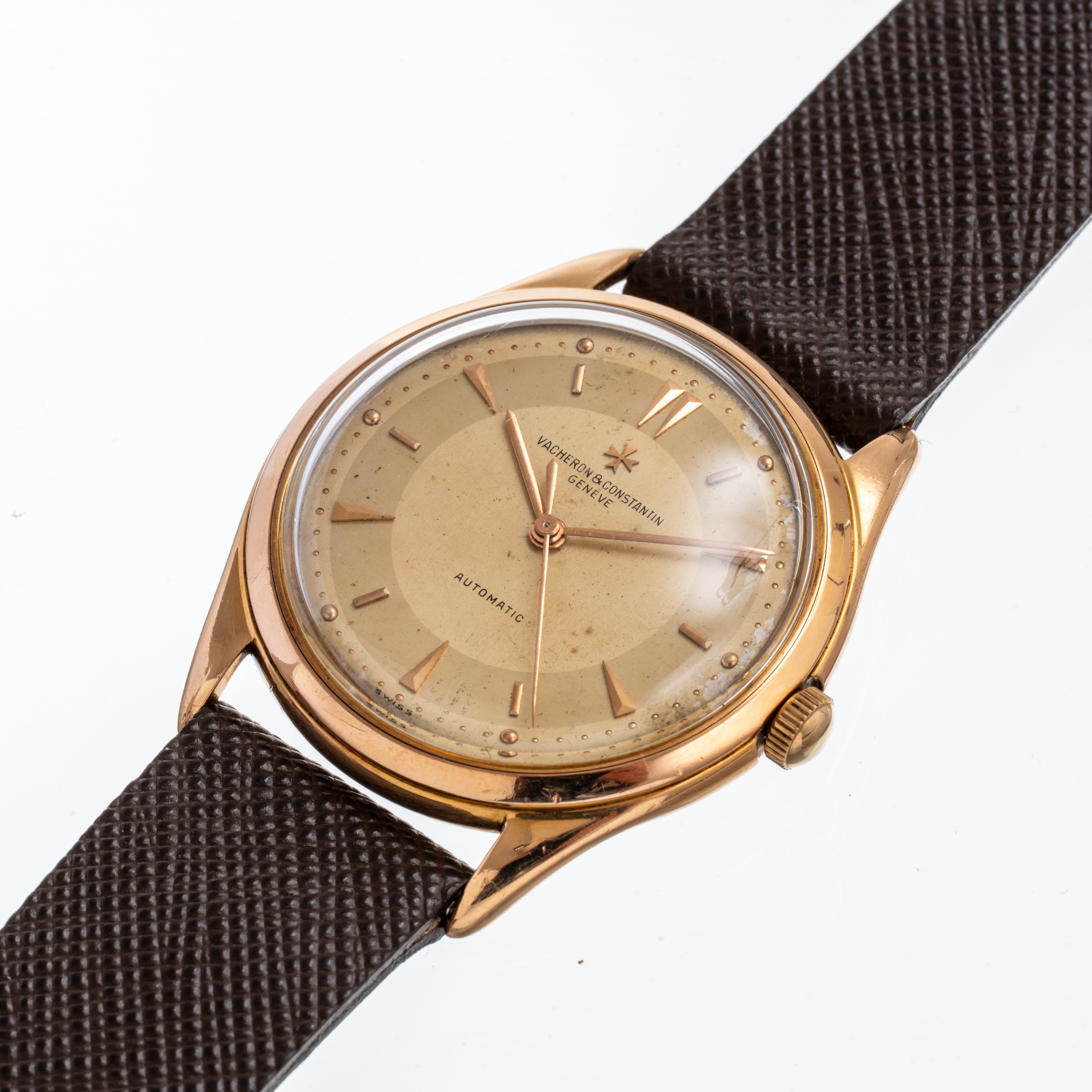 Vacheron Constantin - Calatrava orologio solo tempo automatico in oro rosa 18 kt con quadrante bi...