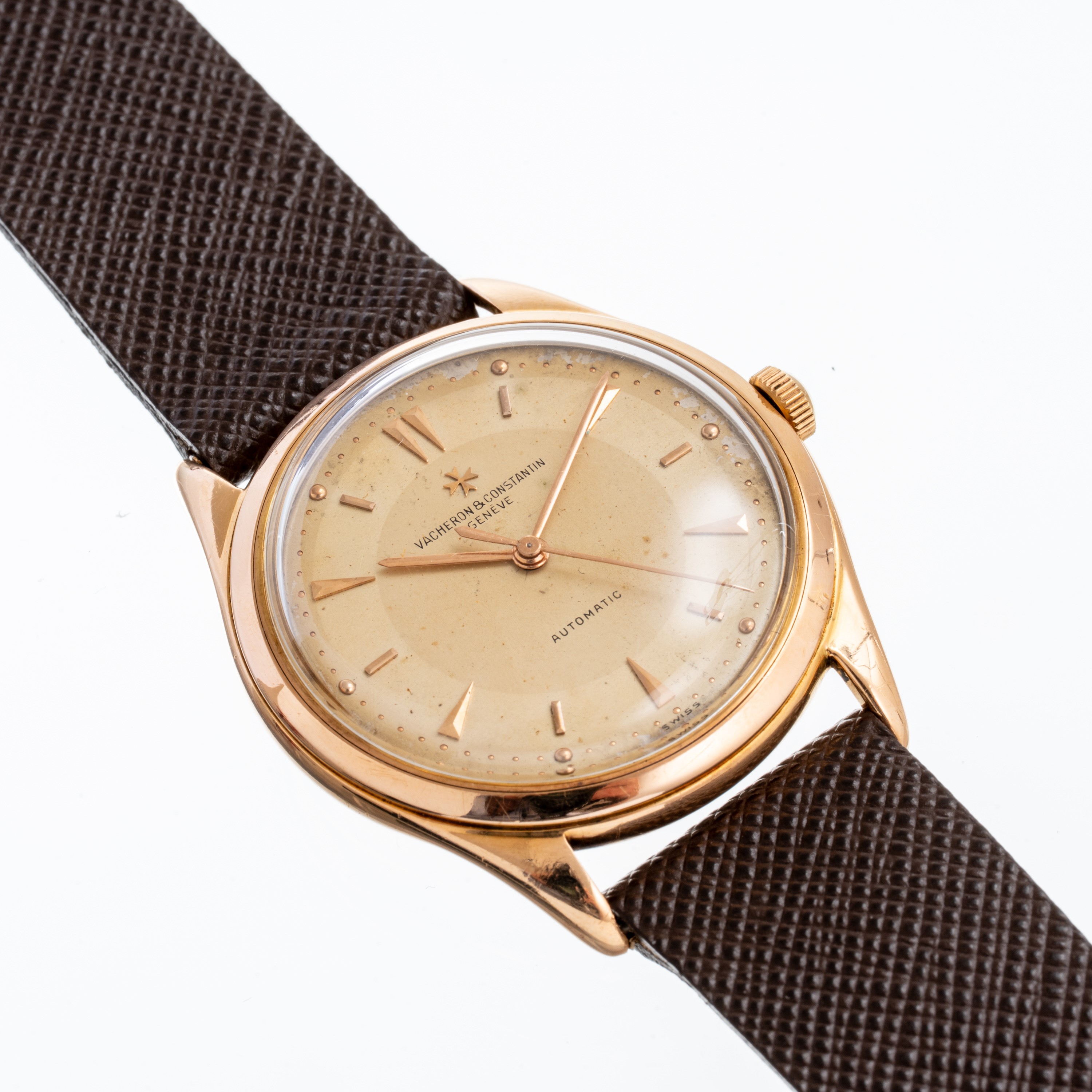 Vacheron Constantin - Calatrava orologio solo tempo automatico in oro rosa 18 kt con quadrante bi...
