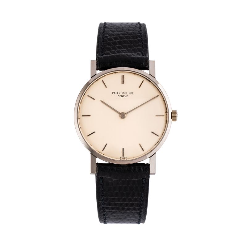 Patek Philippe - Calatrava 3470, orologio solo tempo a carica manuale in oro bianco 18kt