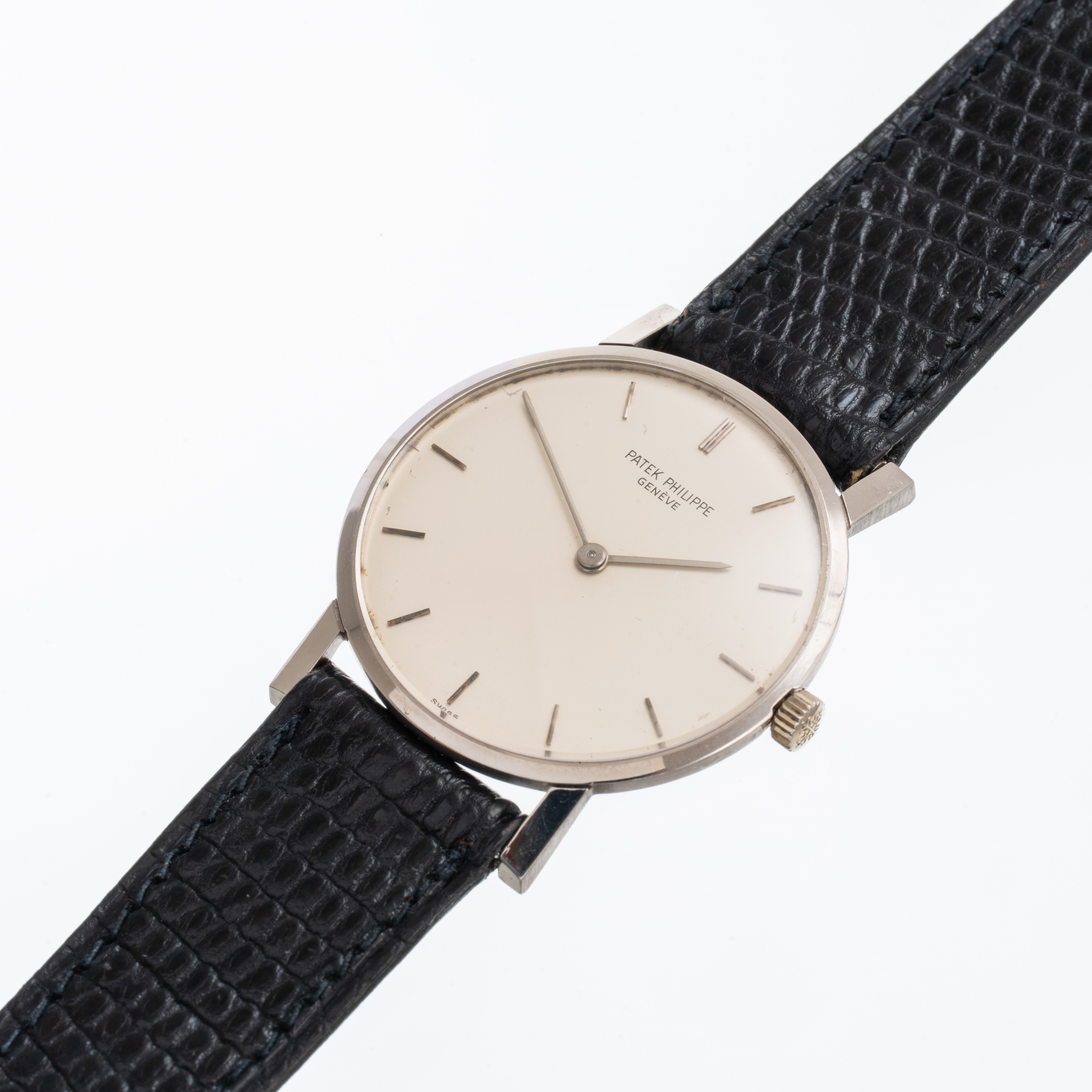 Patek Philippe - Calatrava 3470, orologio solo tempo a carica manuale in oro bianco 18kt