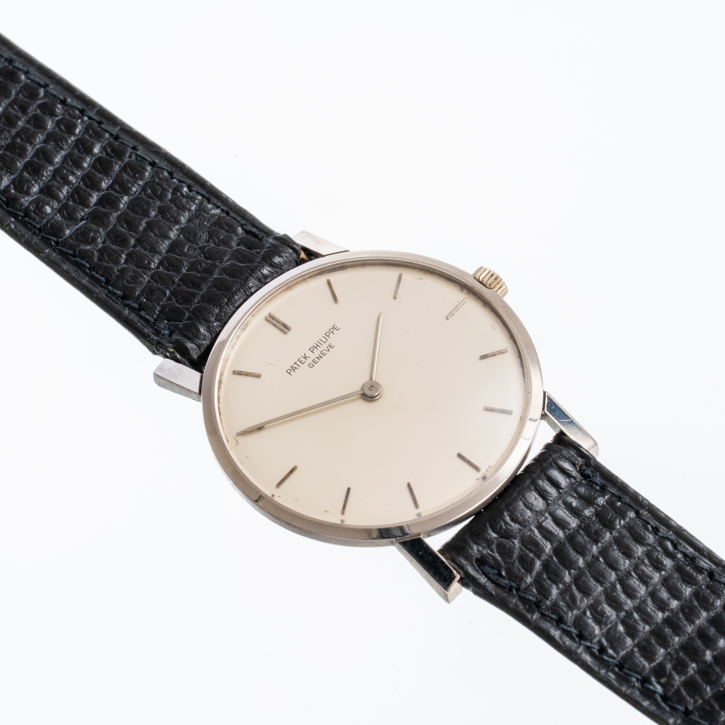 Patek Philippe - Calatrava 3470, orologio solo tempo a carica manuale in oro bianco 18kt