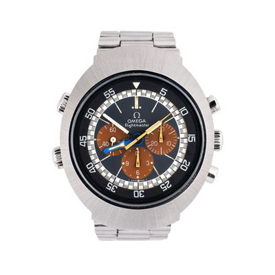 Flightmaster Tropical GMT, cronografo GMT a carica manuale in acciaio (ref. 145.026)