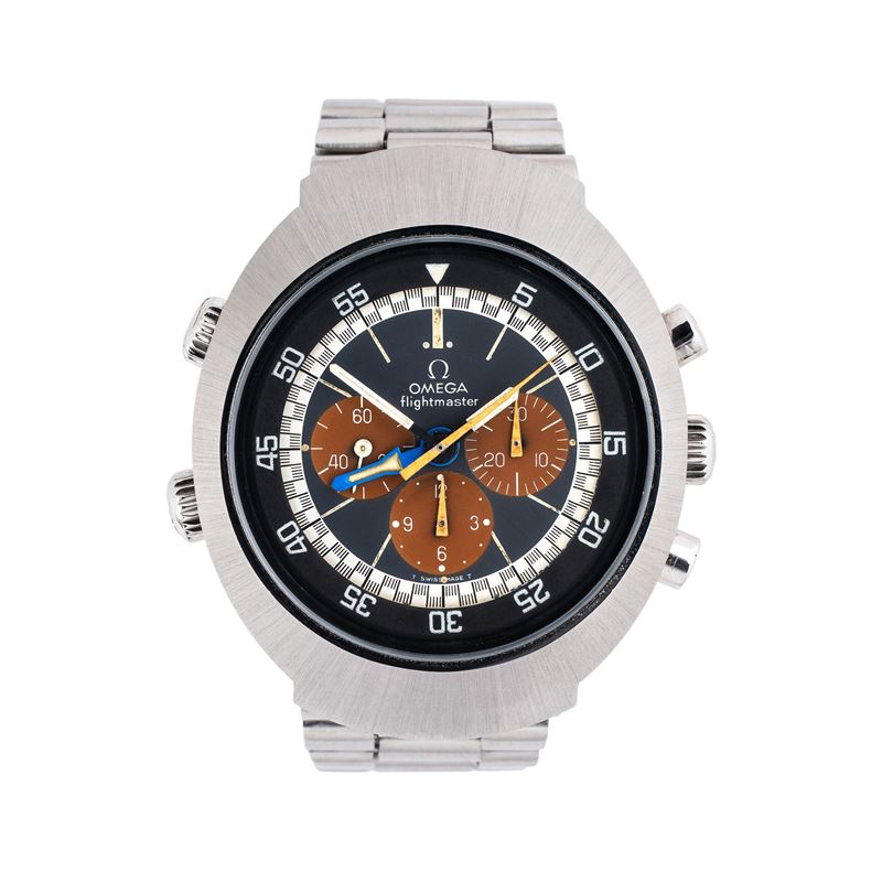 Omega - Flightmaster Tropical GMT, cronografo GMT a carica manuale in acciaio (ref. 145.026)