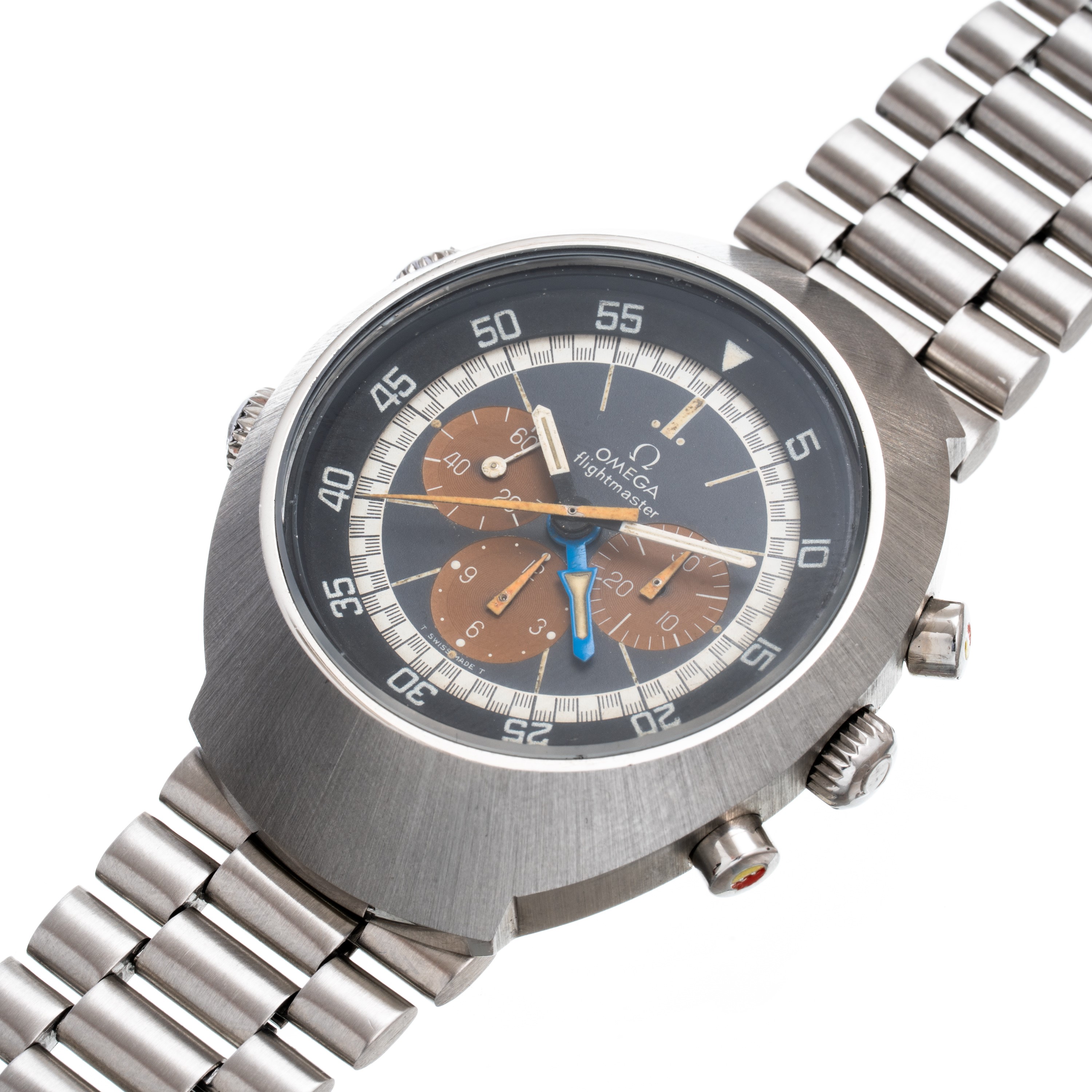 Omega - Flightmaster Tropical GMT, cronografo GMT a carica manuale in acciaio (ref. 145.026)