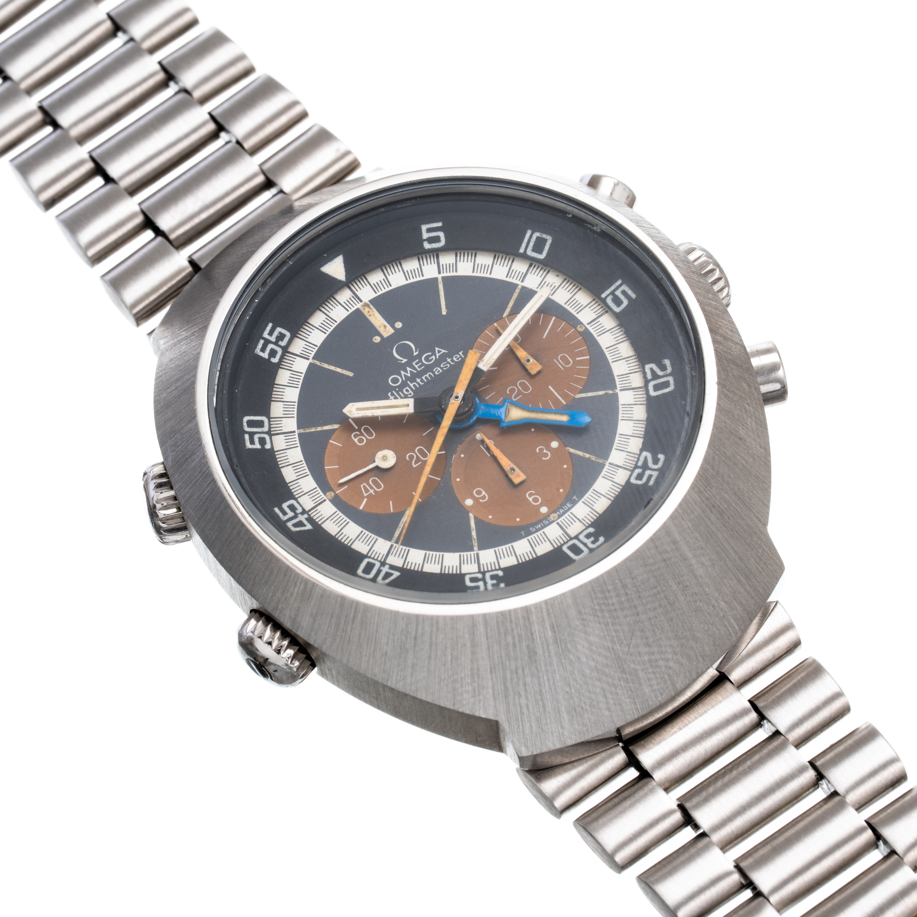 Omega - Flightmaster Tropical GMT, cronografo GMT a carica manuale in acciaio (ref. 145.026)