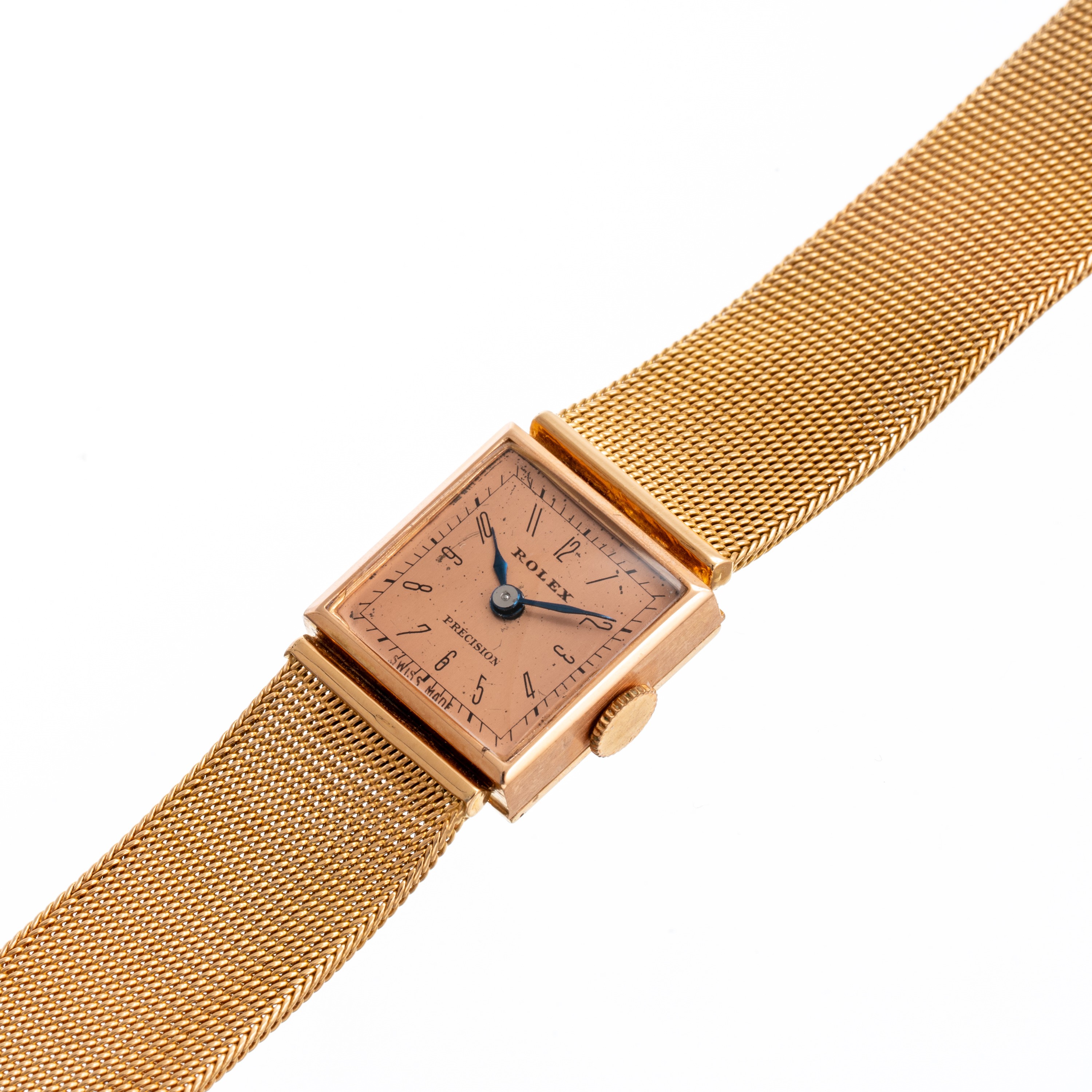 Rolex - Precision (Ref. 3519) – Orologio da polso solo tempo a carica manuale in oro rosa 18 kt