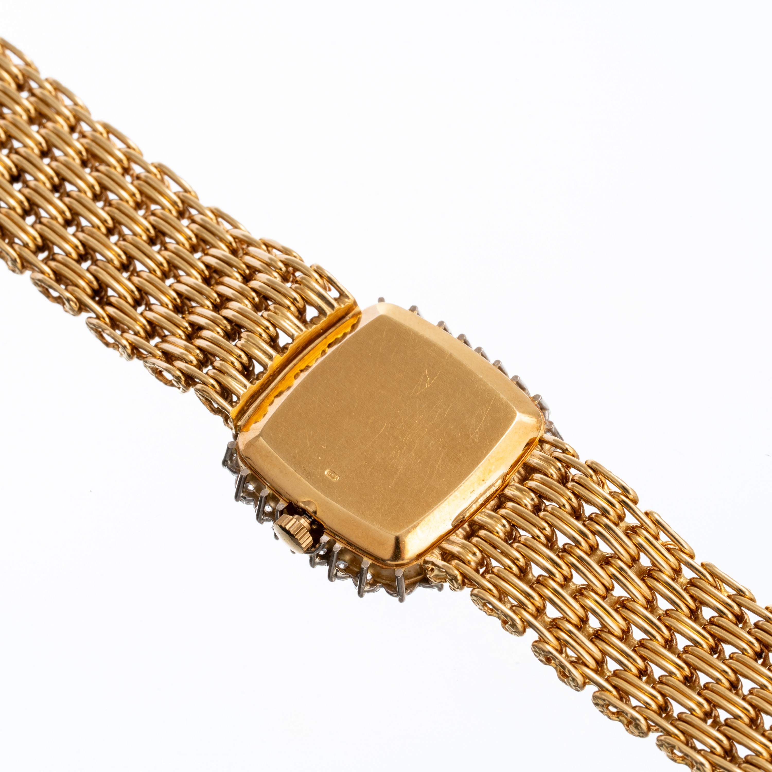 Patek Philippe - Orologio solo tempo in oro giallo 18 kt con quadrante blu virato e ghiera in dia...