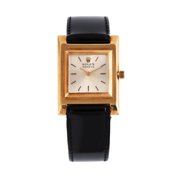 ROLEX OROLOGIO SOLO TEMPO A CARICA MANUALE IN ORO GIALLO 18KT CON QUADRANTE ARGENTE'
