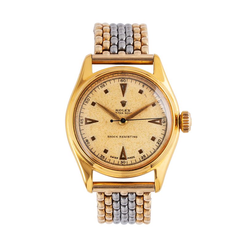 Rolex - Oyster Royal 6444, orologio solo tempo a carica manuale con cassa placcata oro