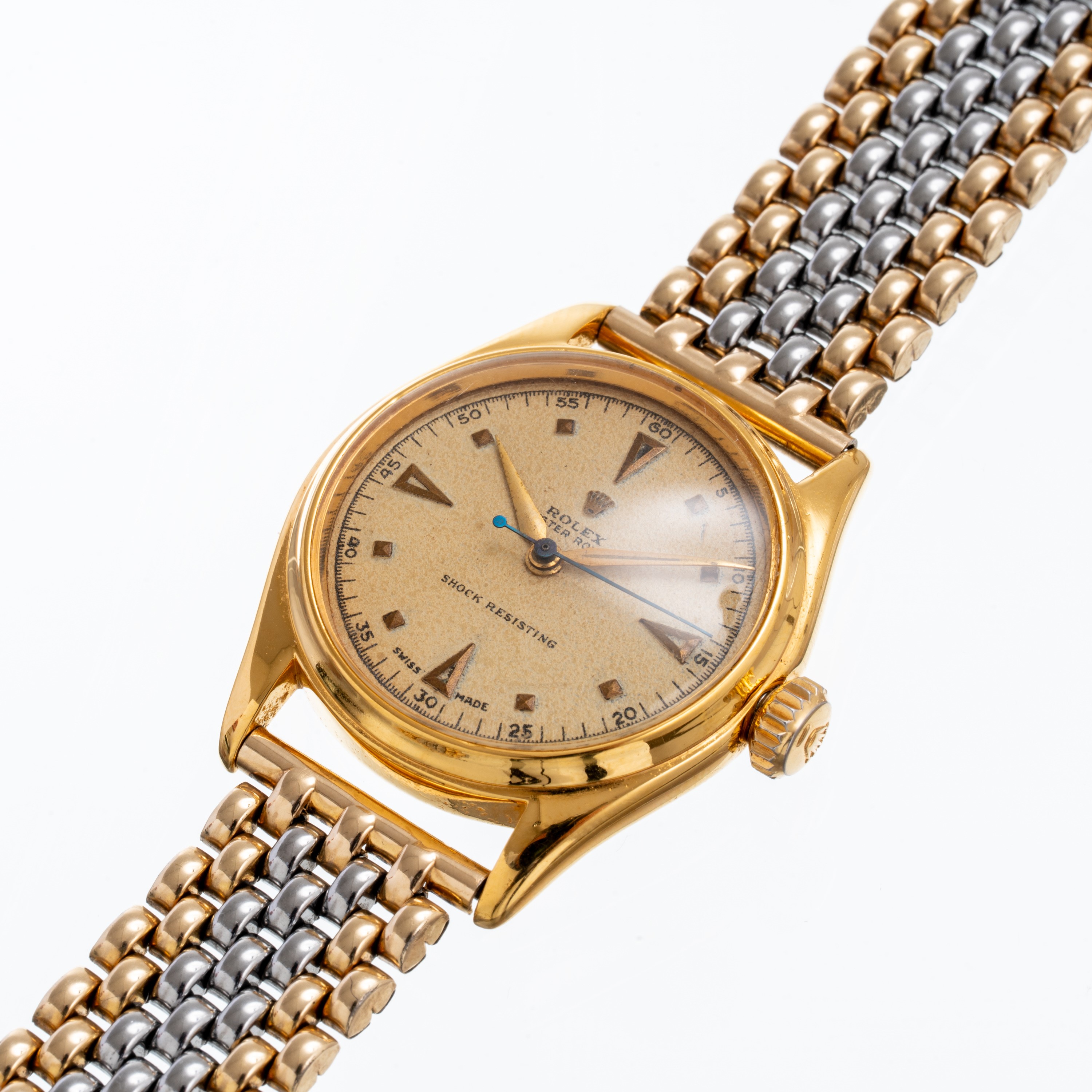 Rolex - Oyster Royal 6444, orologio solo tempo a carica manuale con cassa placcata oro
