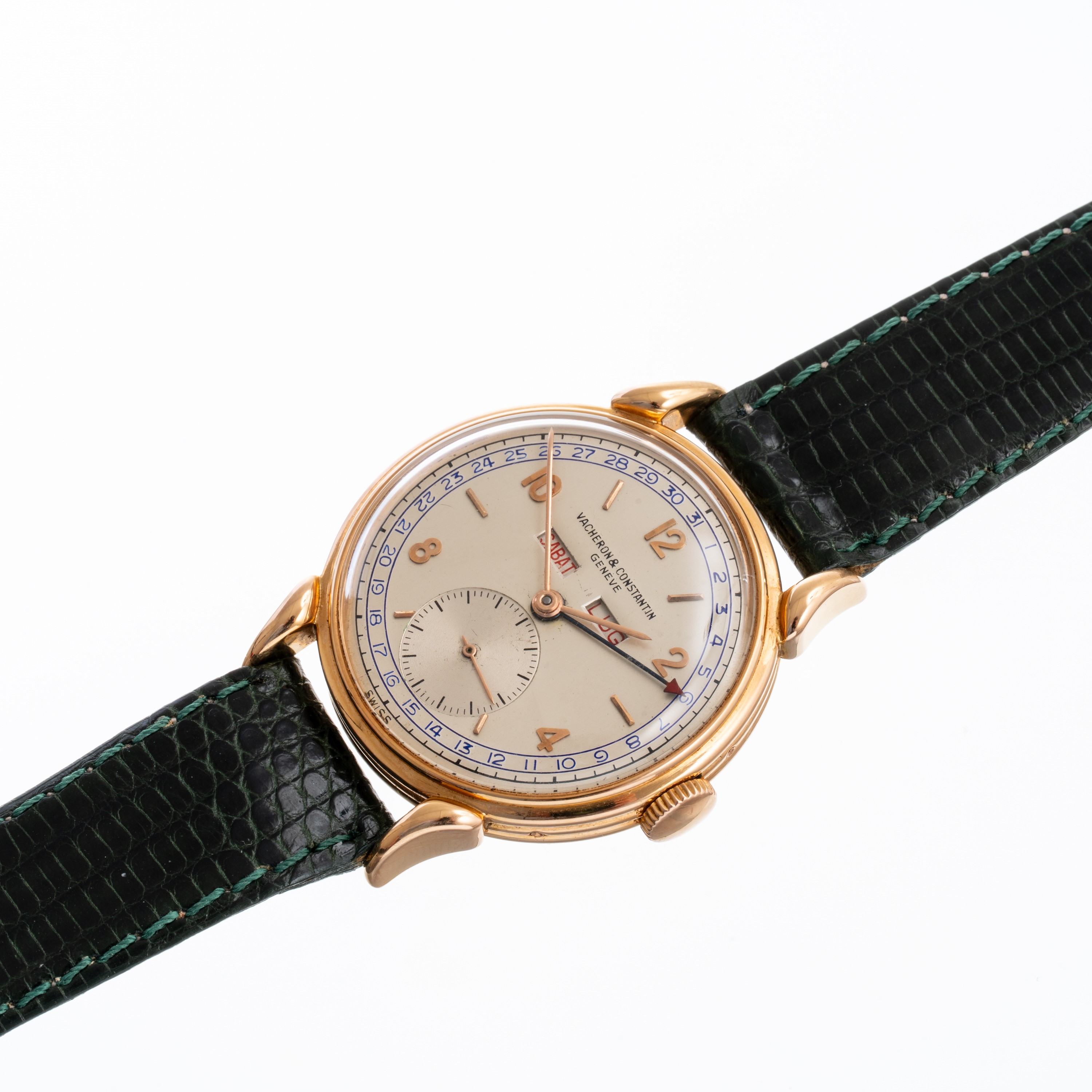 Vacheron Constantin - Calendar 4240, orologio da polso in oro rosa 18 kt a carica manuale con tri...