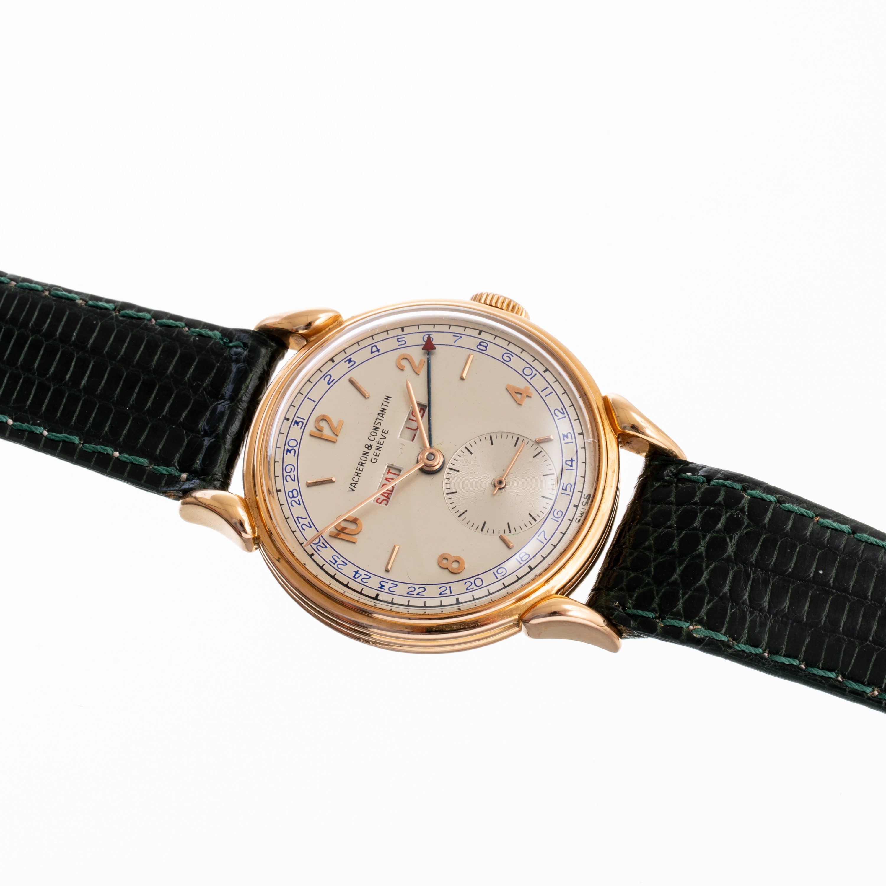Vacheron Constantin - Calendar 4240, orologio da polso in oro rosa 18 kt a carica manuale con tri...