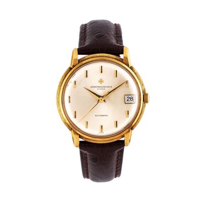 Orologio da polso solo tempo in oro giallo 18 kt con carica automatica e datario a ore tre (Ref. ...