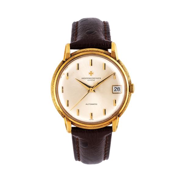 VACHERON CONSTANTIN - VACHERON CONSTANTIN OROLOGIO SOLO TEMPO A CARICA AUTOMATICA IN ORO GIALLO 18KT CON CASSA LAVORATA E DATARIO AD ORE TRE