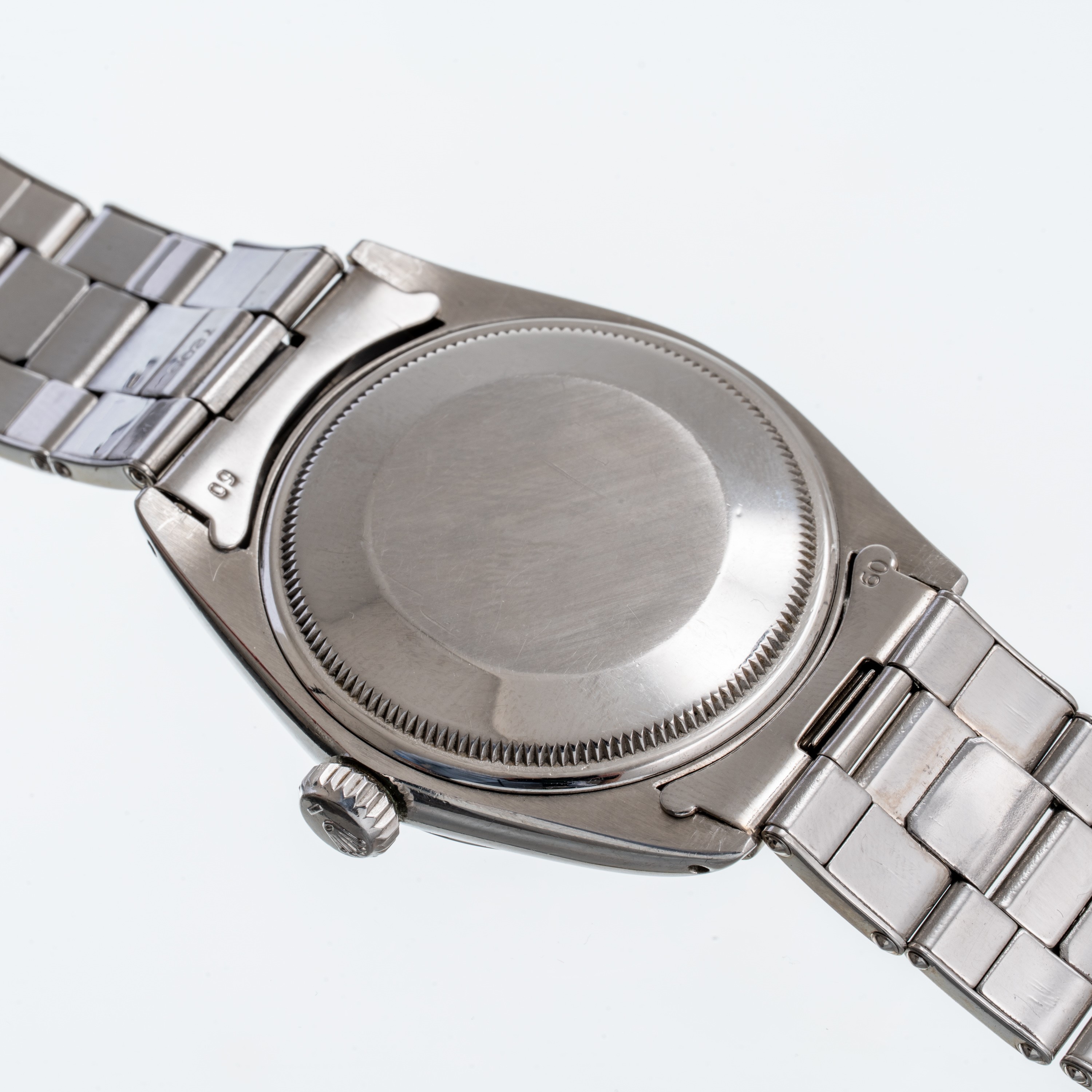 Rolex, Rolex - Oyster Perpetual Date Ref. 1500, orologio automatico con quadrante nero gilt e dat...