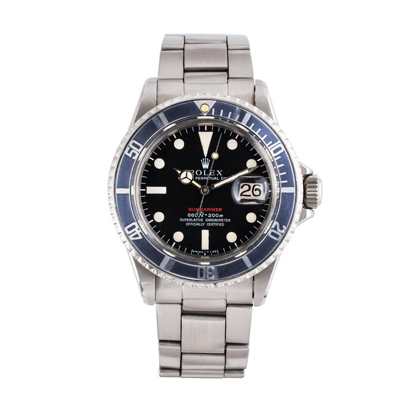 Rolex, Rolex - Submariner 1680, orologio subacqueo automatico in acciaio con datario