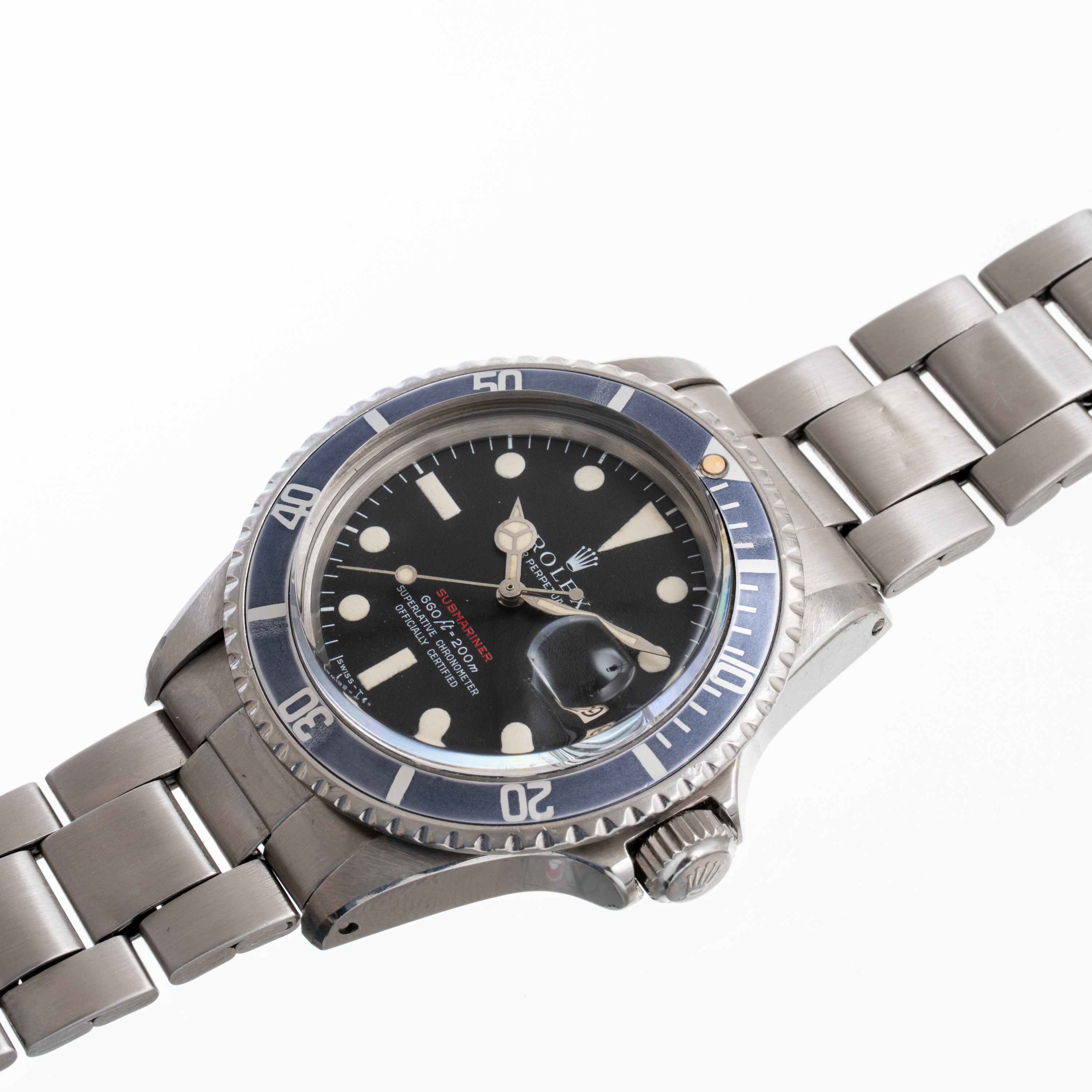 Rolex, Rolex - Submariner 1680, orologio subacqueo automatico in acciaio con datario