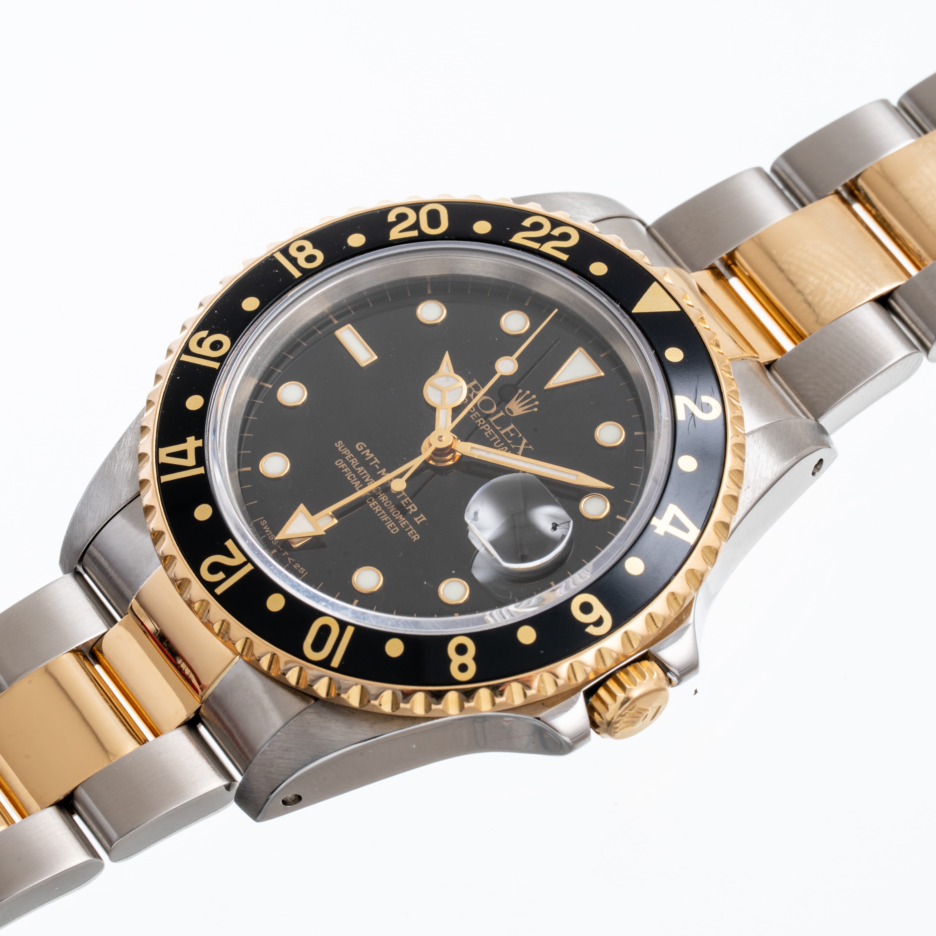 Rolex - GMT Master II Ref. 16713 (1992), acciaio e oro giallo 18kt con quadrante nero