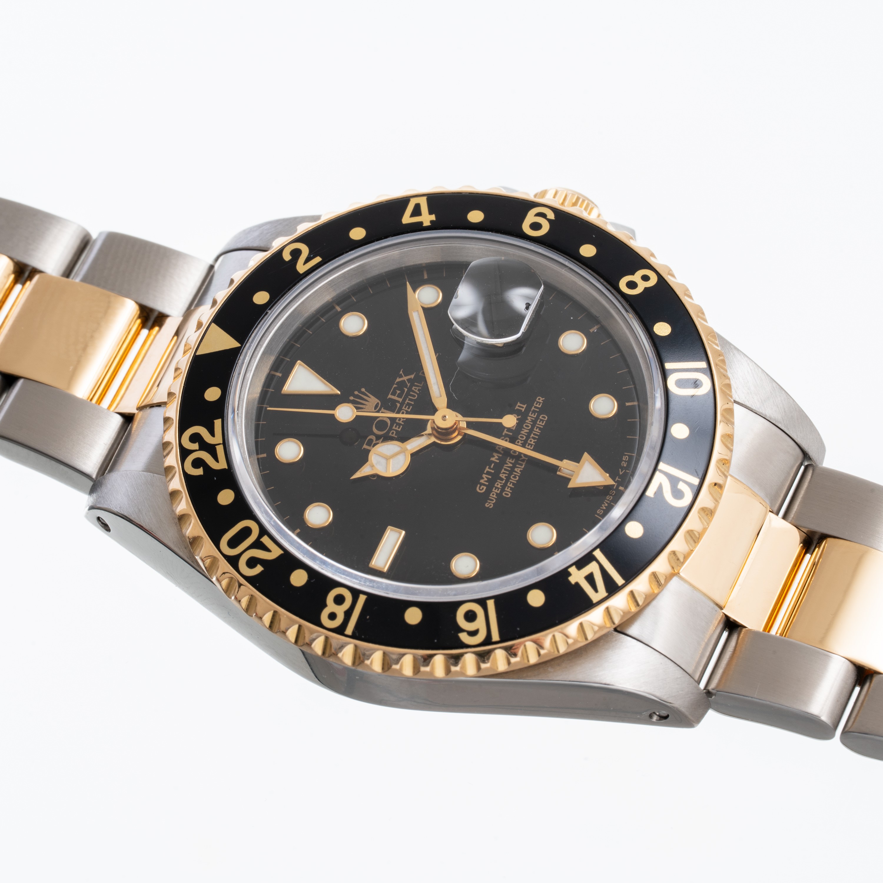 Rolex - GMT Master II Ref. 16713 (1992), acciaio e oro giallo 18kt con quadrante nero