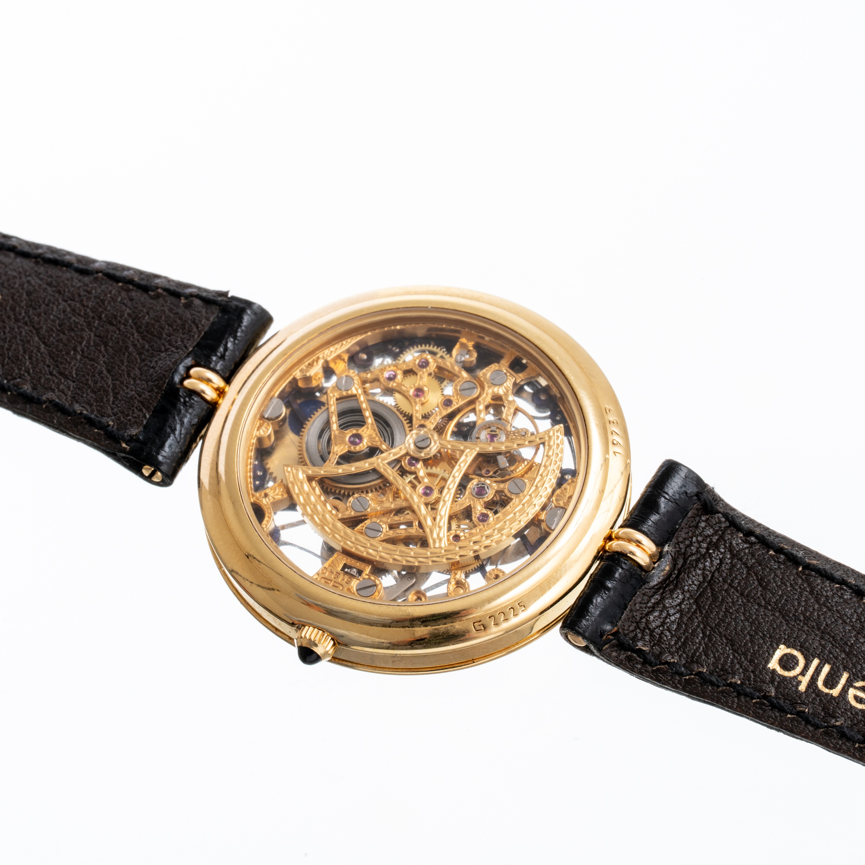 Gerald Genta - Perpetual Calendar Skeleton, orologio da polso in oro giallo 18kt a carica automat...