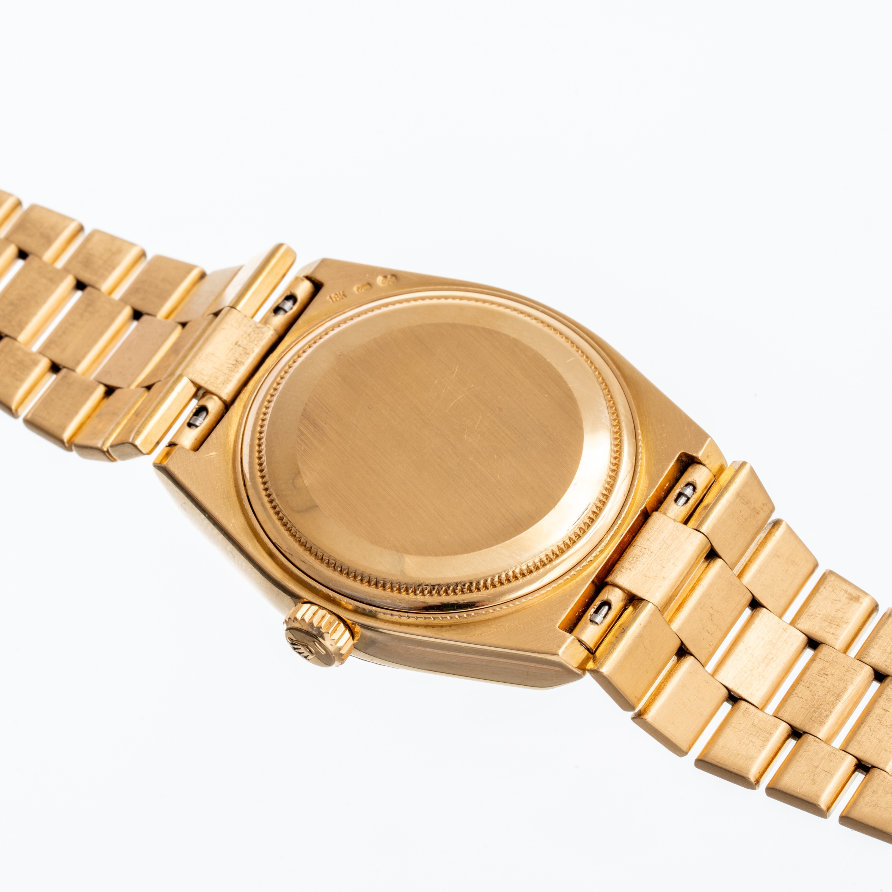 Rolex - Day-Date Oysterquartz 19018, orologio al quarzo in oro giallo 18 kt con quadrante in radi...