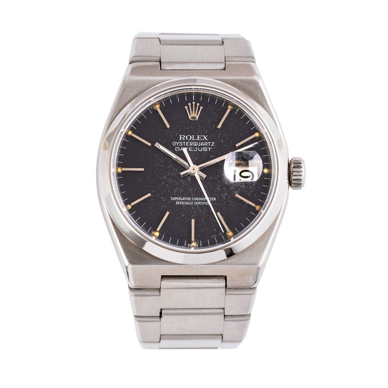 Rolex - Datejust Oysterquartz 17000 (solo tempo) — acciaio, quarzo, quadrante blu