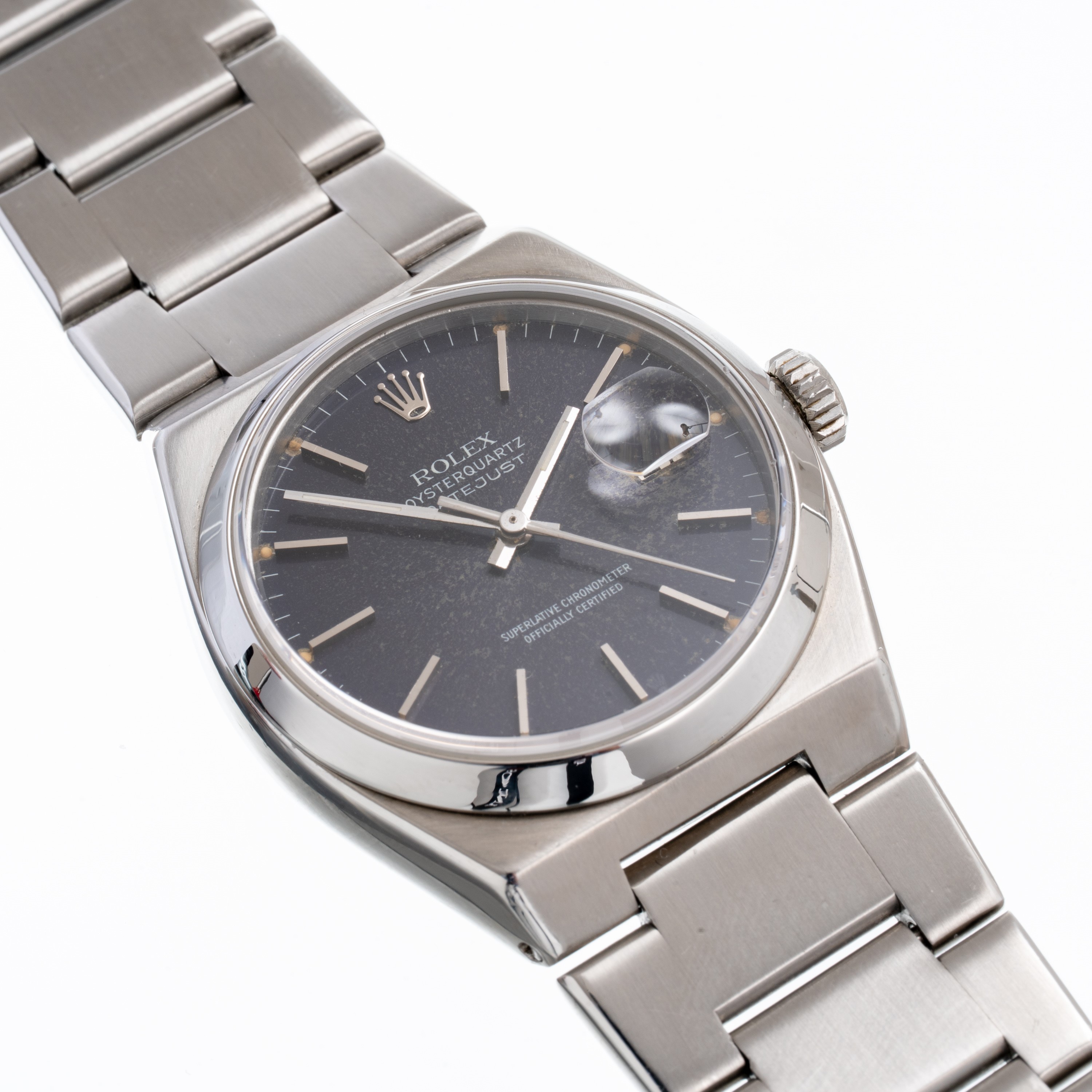 Rolex - Datejust Oysterquartz 17000 (solo tempo) — acciaio, quarzo, quadrante blu