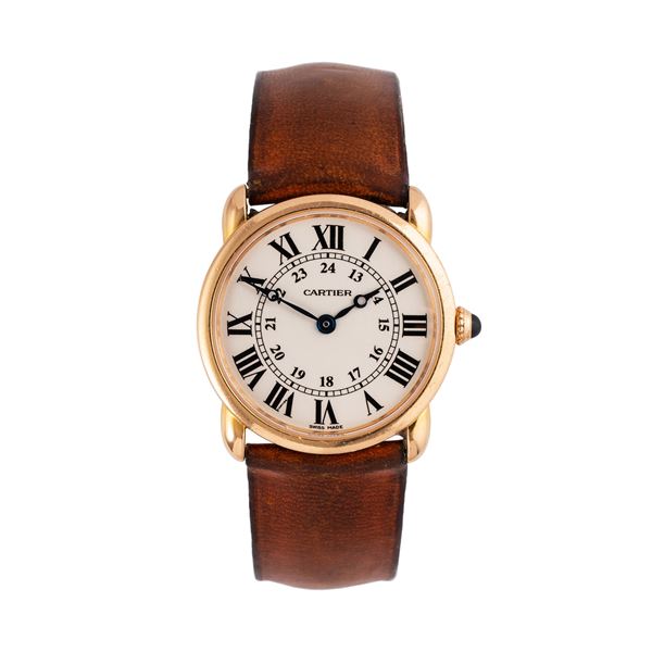 CARTIER - CARTIER - RONDE DE CARTIER OROLOGIO SOLO TEMPO AL QUARZO IN ORO ROSA 18KT CON QUADRANTE BIANCO