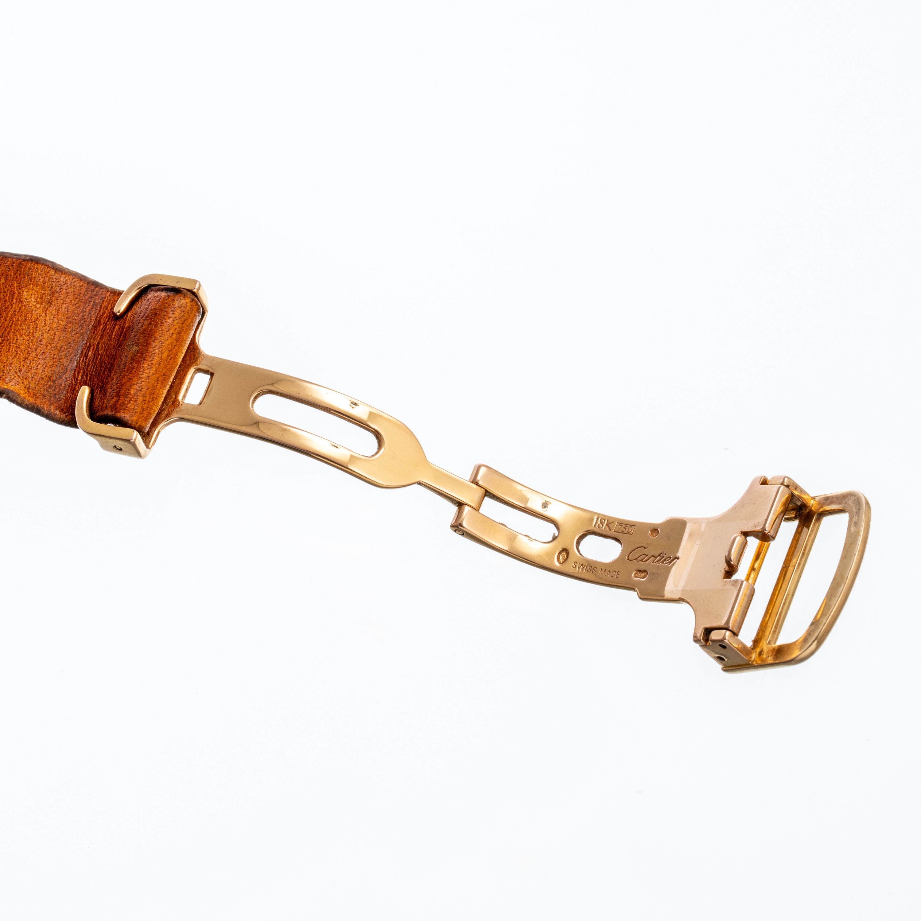 Ronde de Cartier 2886, orologio solo tempo al quarzo in oro rosa 18kt