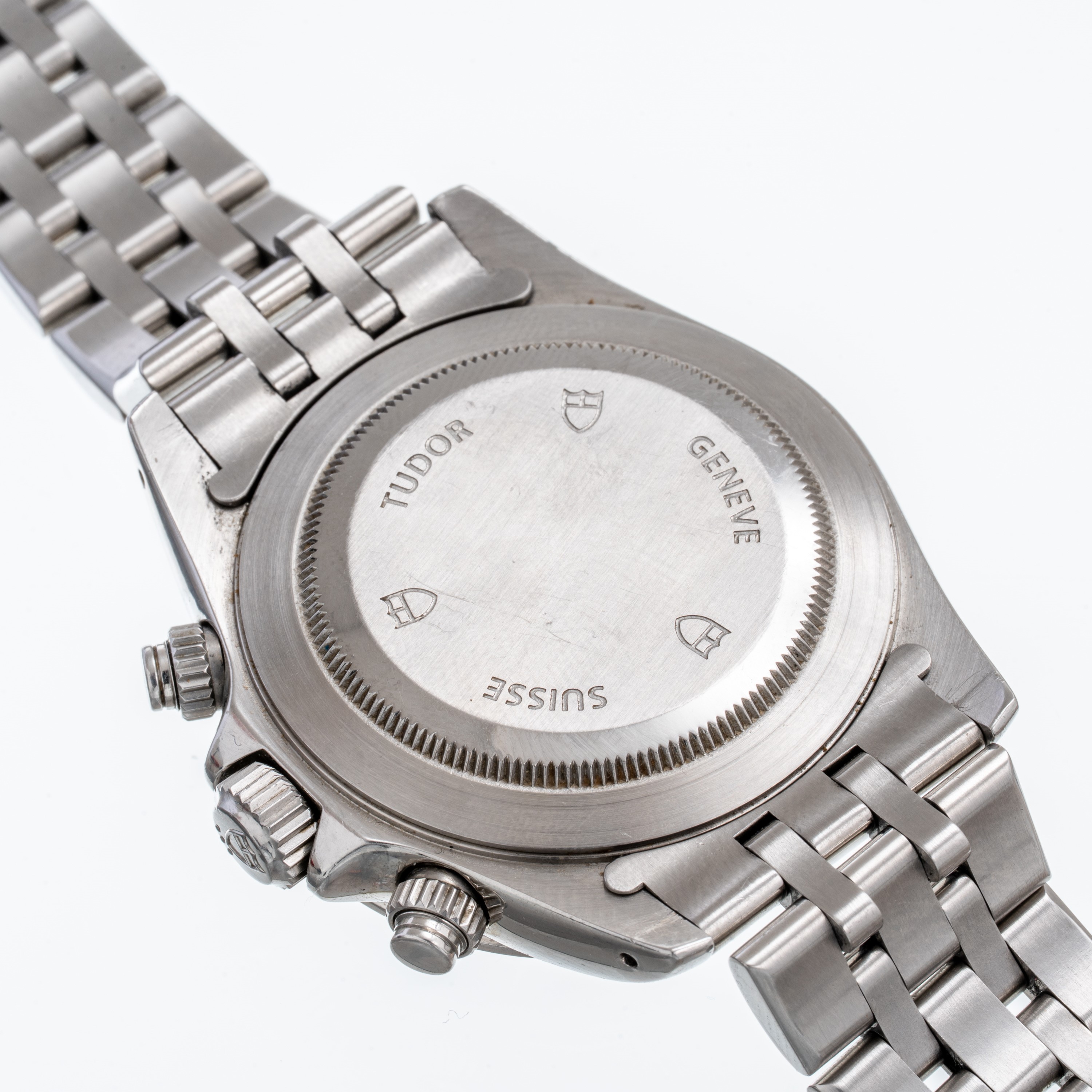Tudor - Prince Date 79280P, cronografo automatico in acciaio con quadrante nero