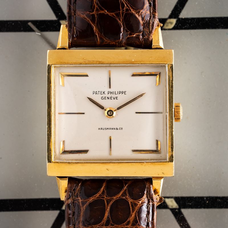 Patek Philippe - Cioccolatone ref. 3406, orologio solo tempo in oro giallo 18 kt con quadrante ar...
