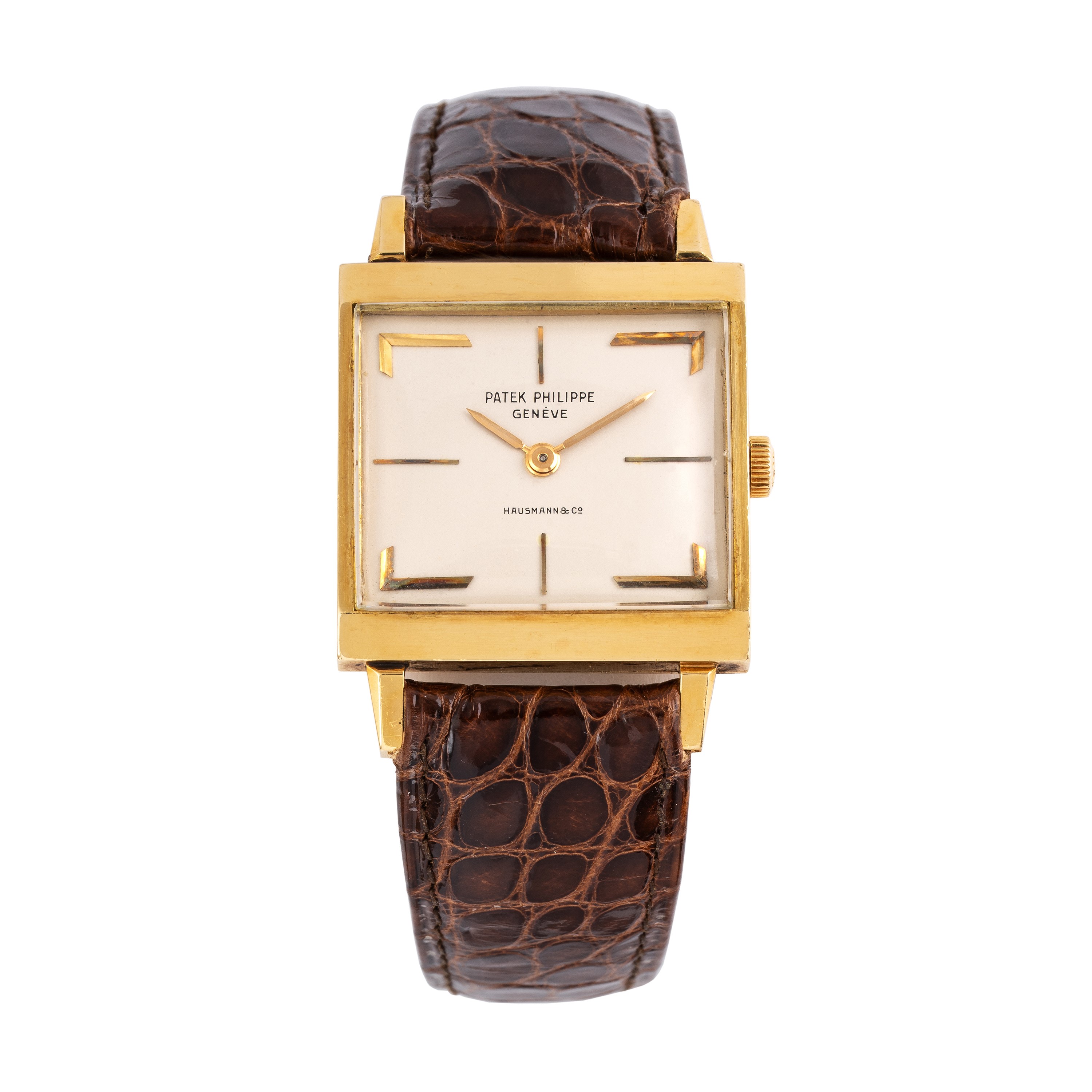 Patek Philippe - Cioccolatone ref. 3406, orologio solo tempo in oro giallo 18 kt con quadrante ar...